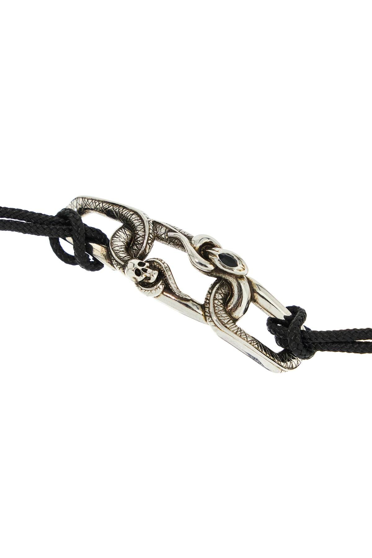 Alexander Mcqueen "snake and skull bracelet with intricate image 2