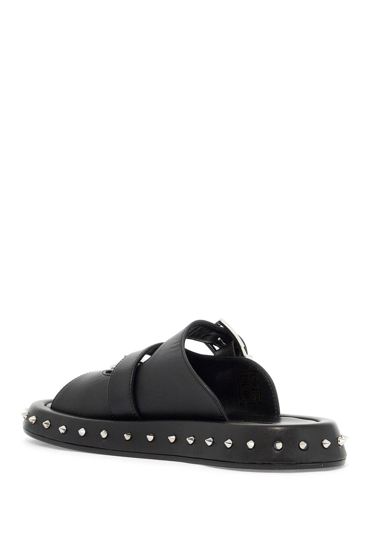 Alexander Mcqueen leather punk slides for ed image 2