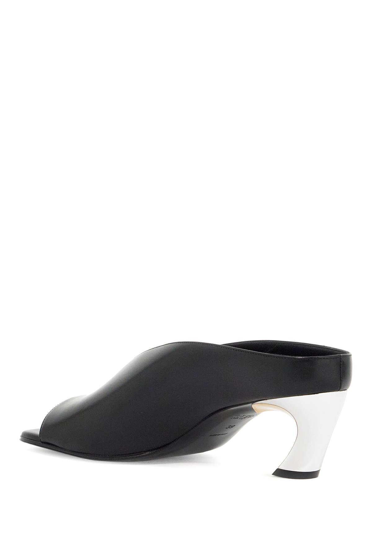 Alexander McQueen Armadillo Leather Mules - Silver & Gold image 2