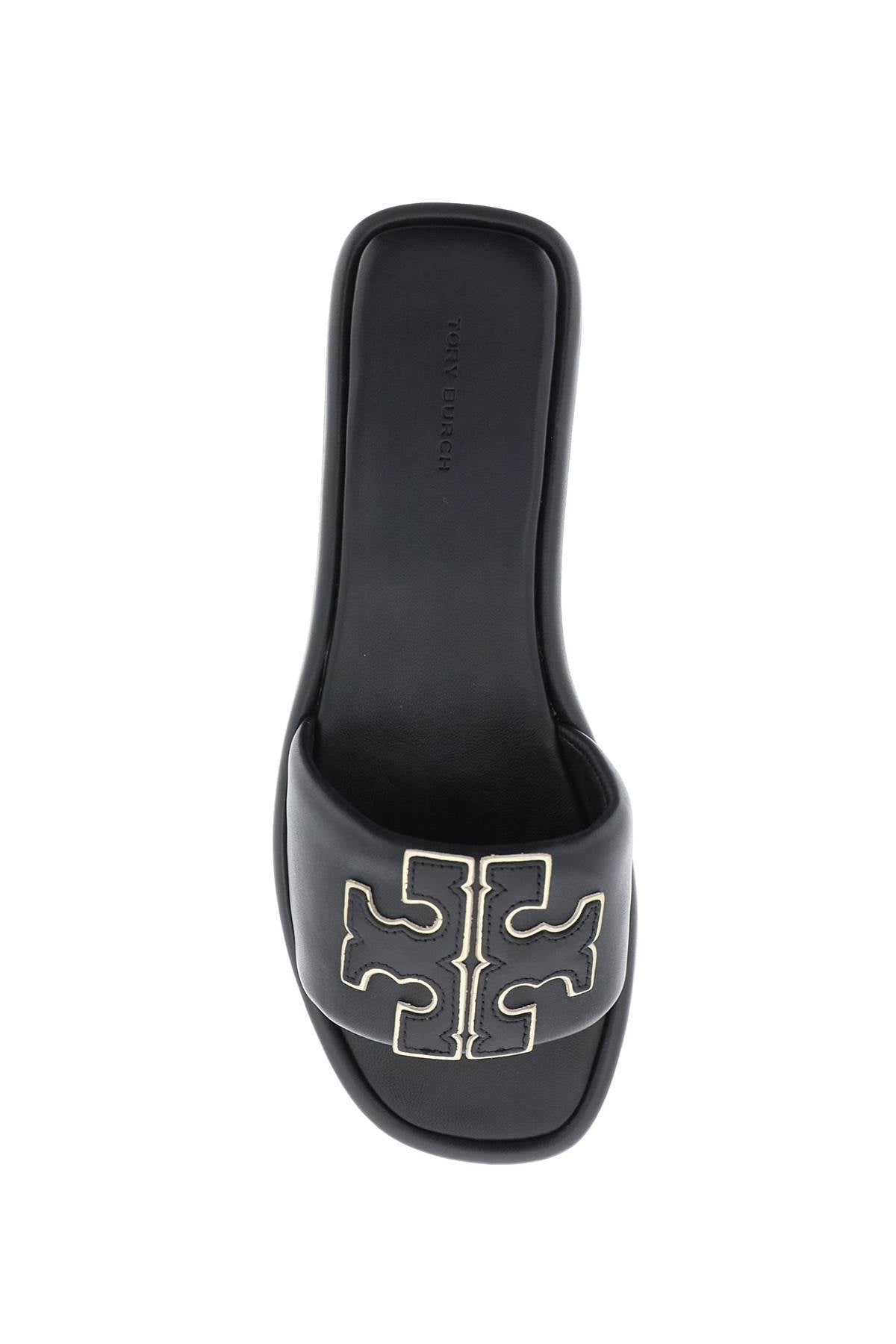 Tory Burch double t leather slides image 1