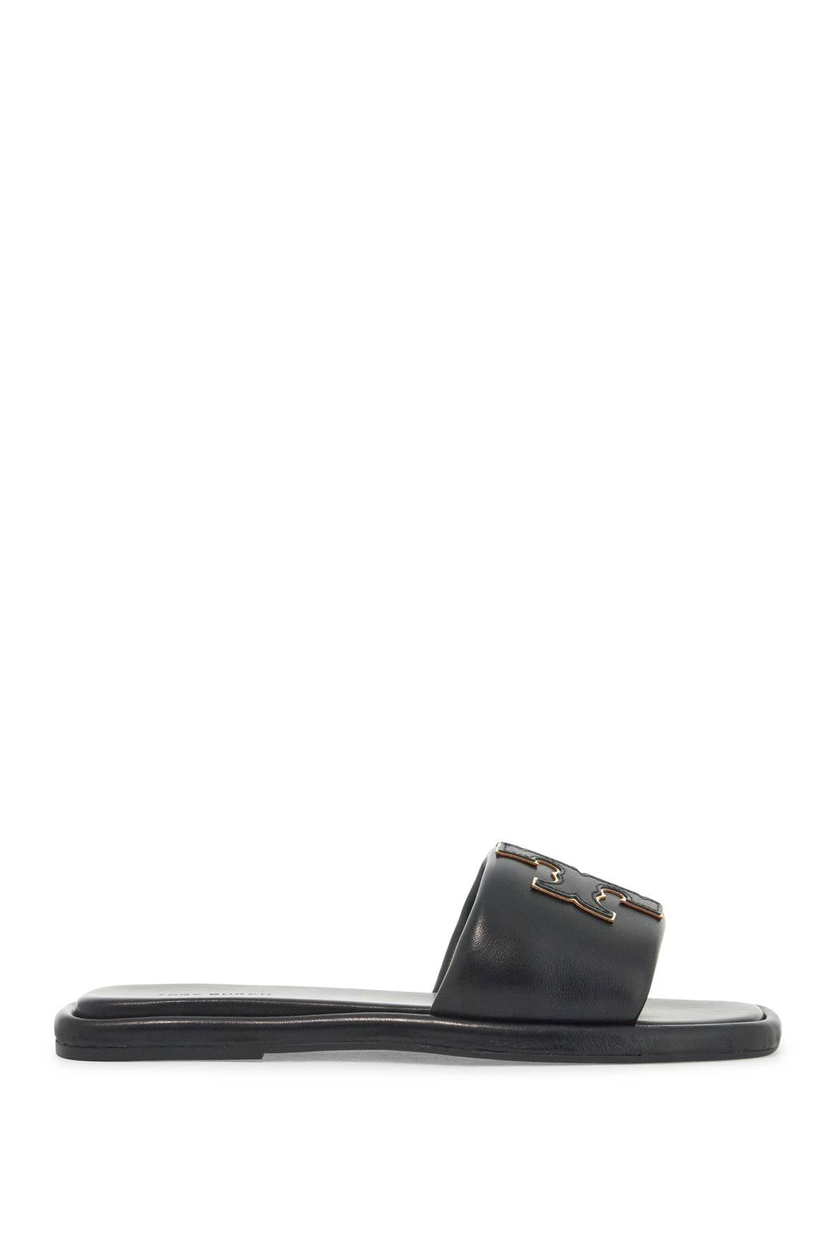 Tory Burch Double T Leather Slides image 0