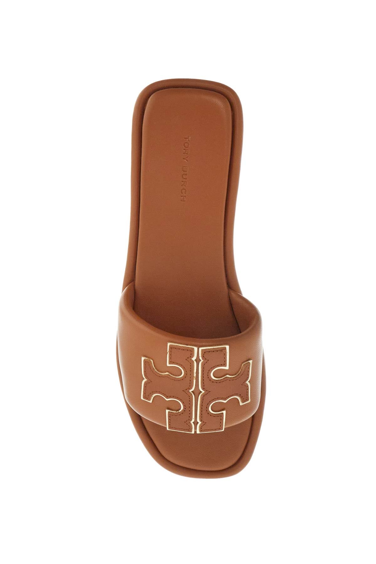 Tory Burch Double T Leather Slides image 1