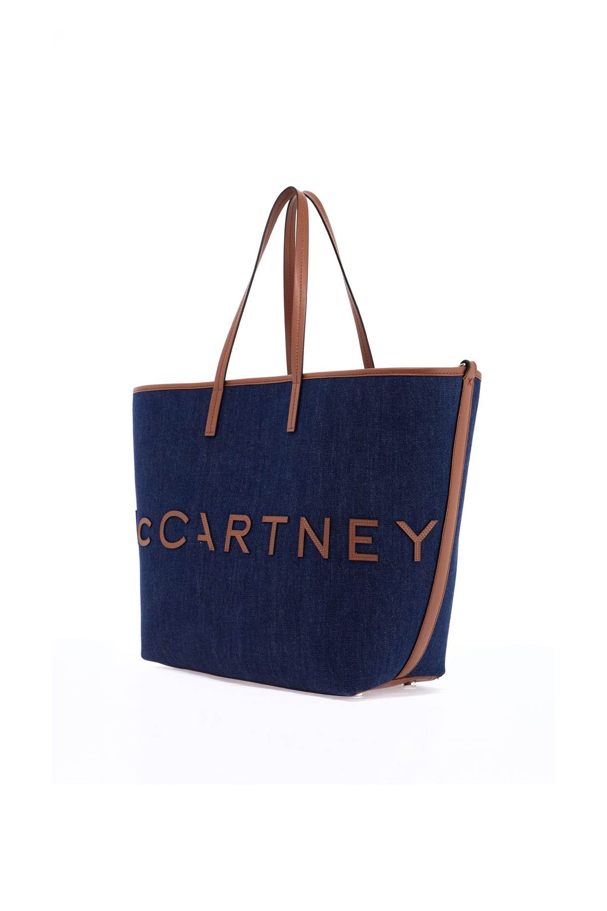 Stella McCartney Denim Tote Bag with Logo image 1