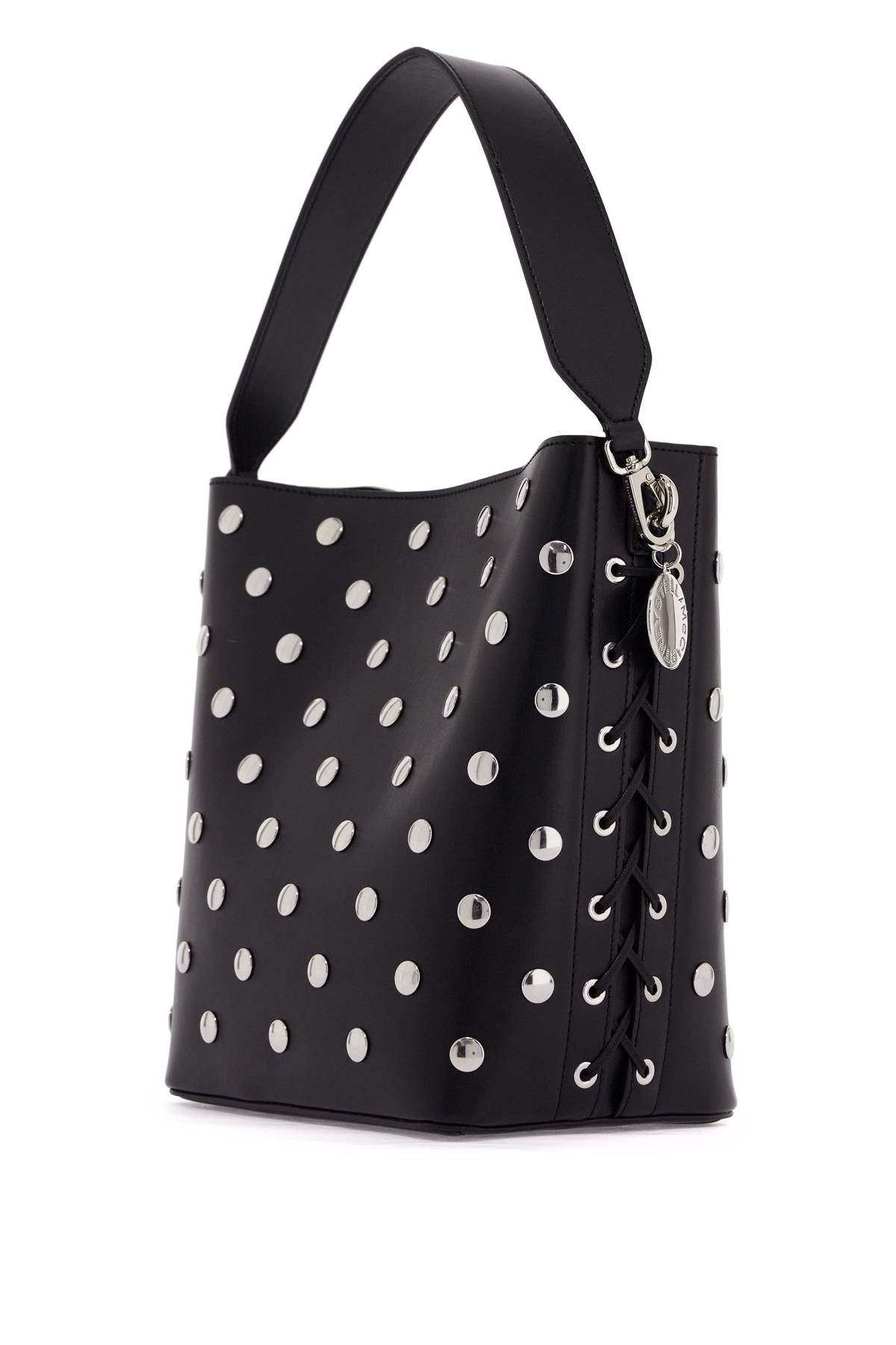 Stella McCartney large frayme bucket bag with studs image 1