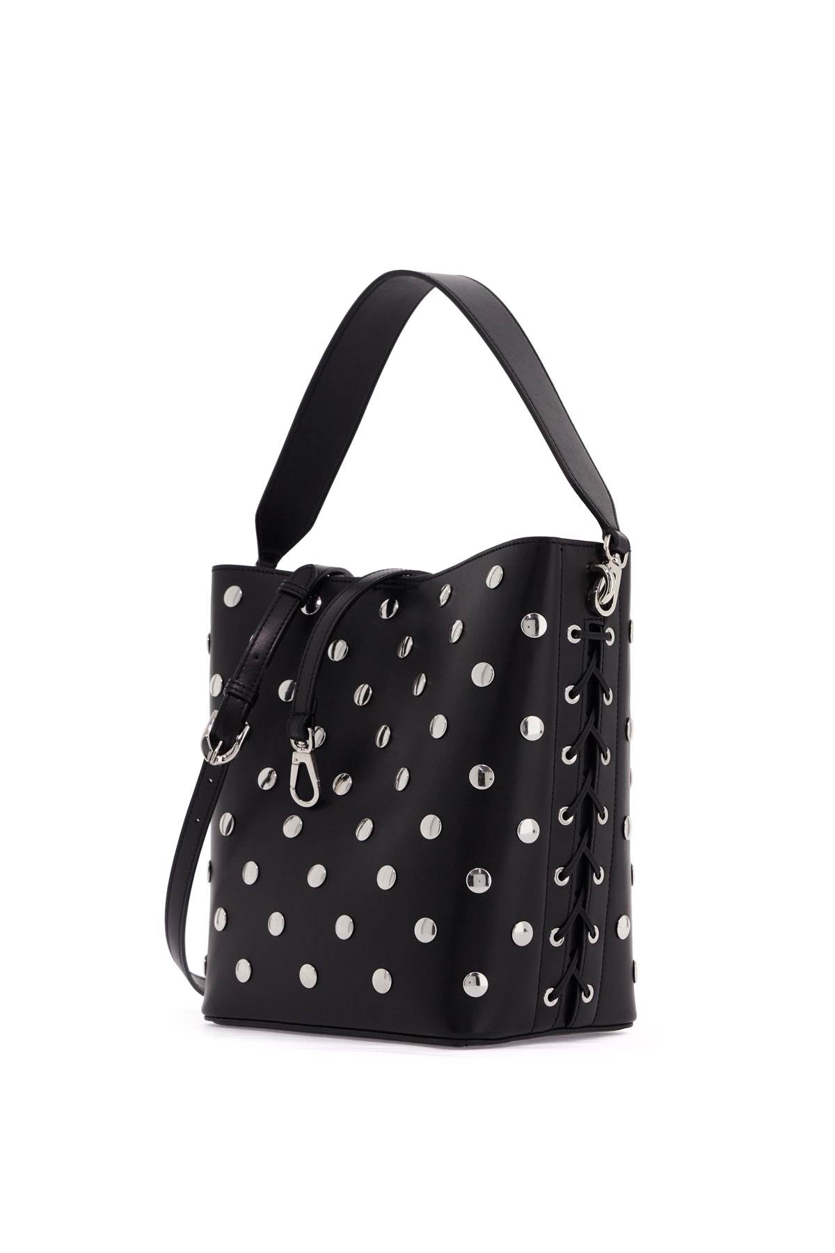 Stella McCartney large frayme bucket bag with studs image 2