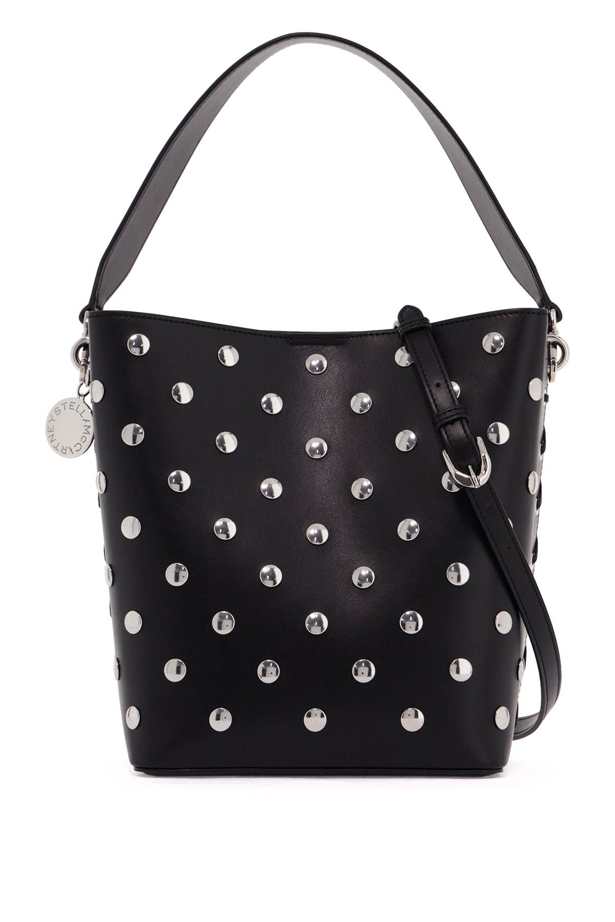 Stella McCartney large frayme bucket bag with studs image 0