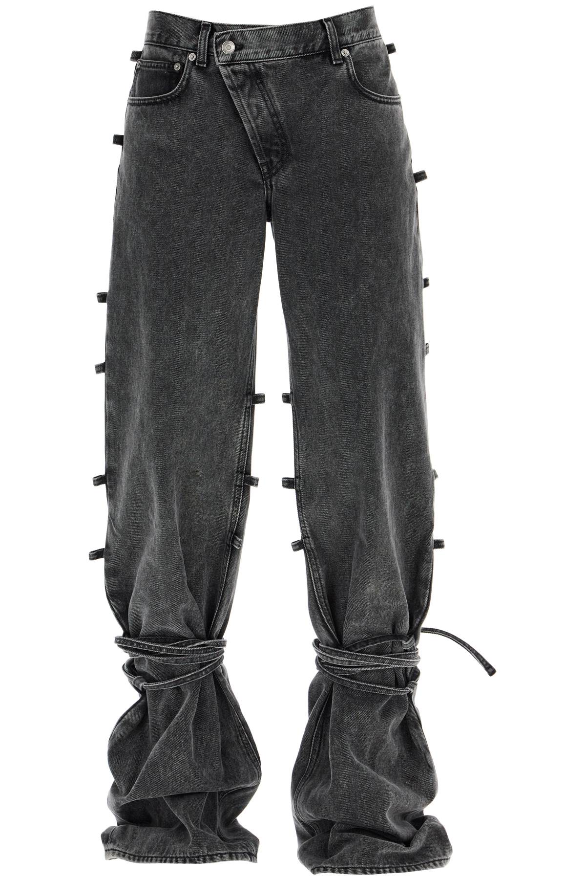 Alexander Mcqueen baggy jeans with knotted detail image 0