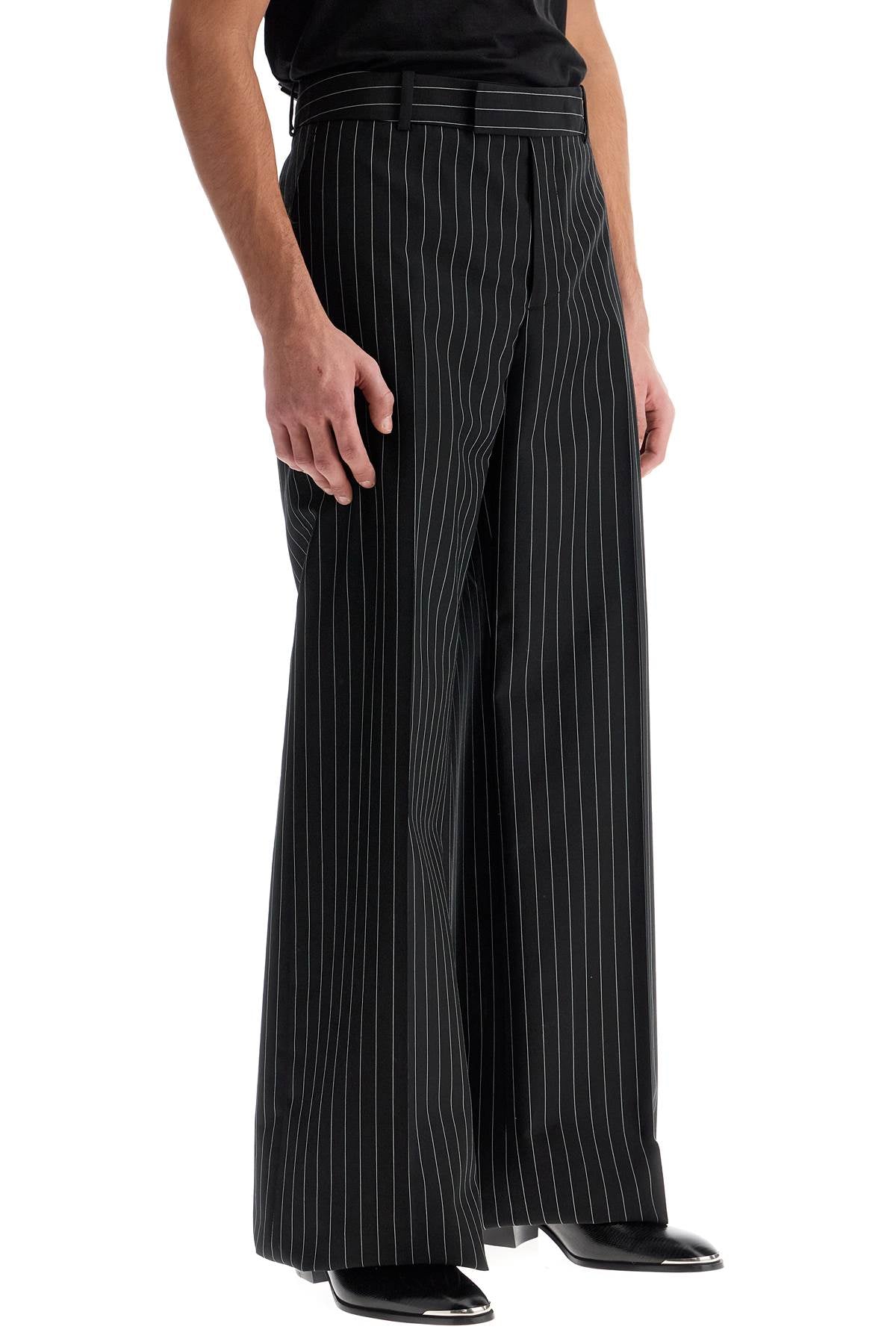 Alexander McQueen Low-Waist Pinstripe Trousers image 1