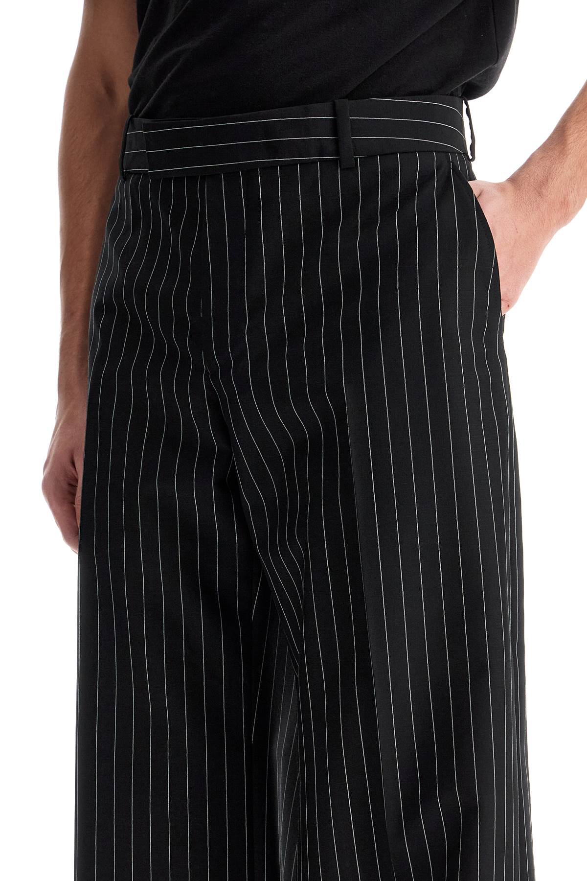 Alexander McQueen Low-Waist Pinstripe Trousers image 3