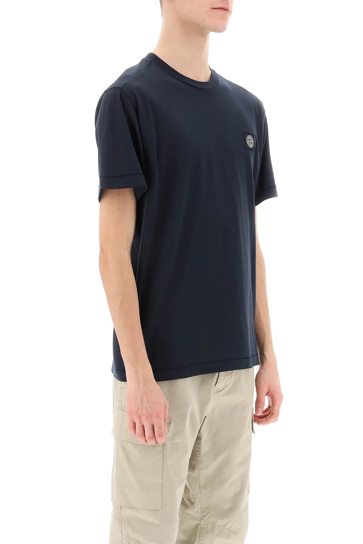 Stone Island logo patch t-shirt image 1