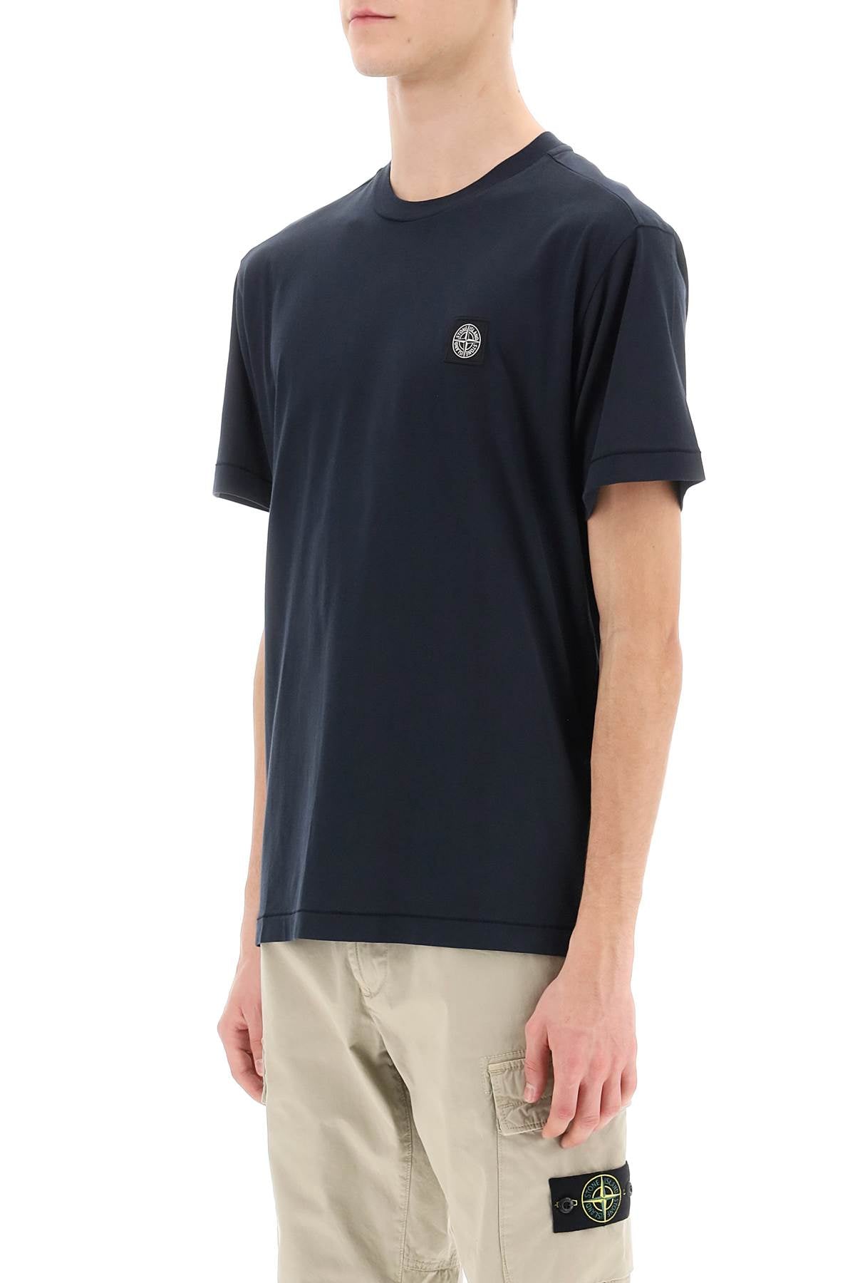 Stone Island logo patch t-shirt image 3