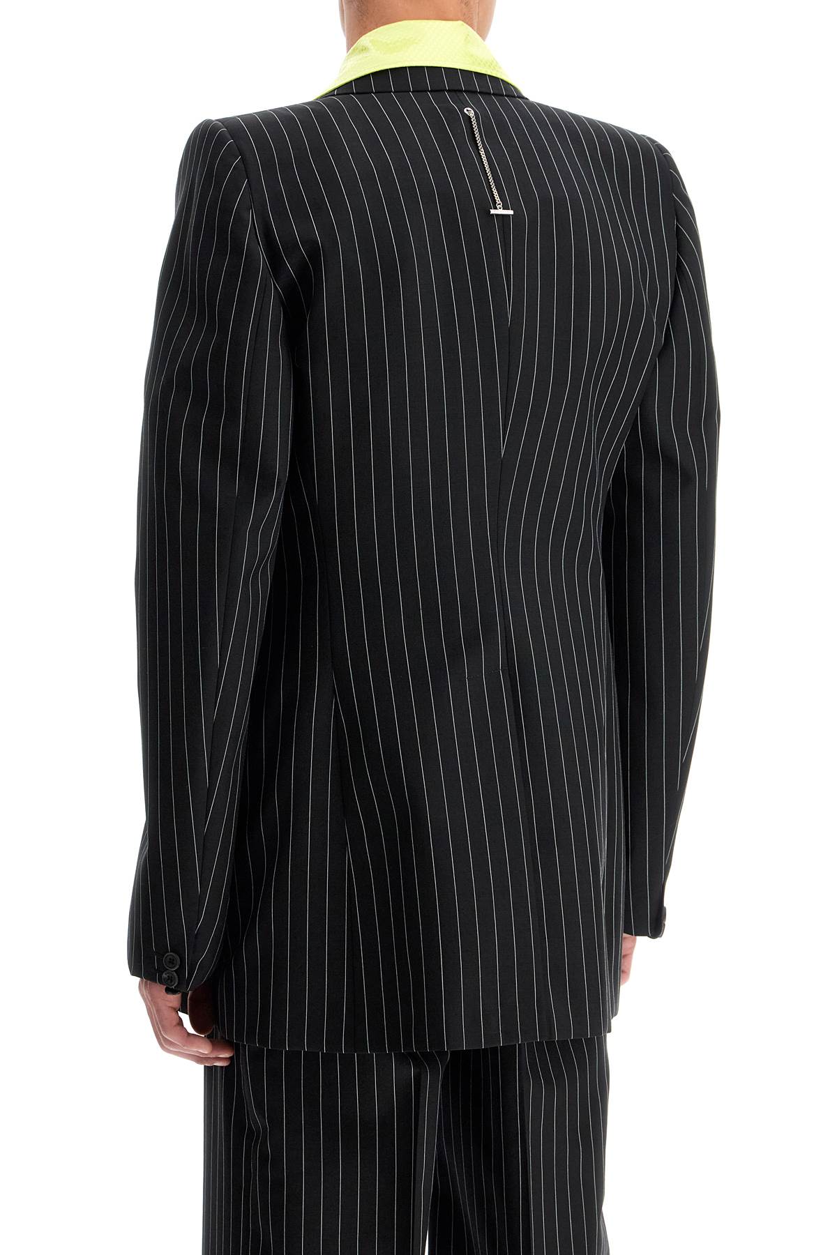 Alexander McQueen Striped Mohair Jacket with Voluminous Shoulders image 2