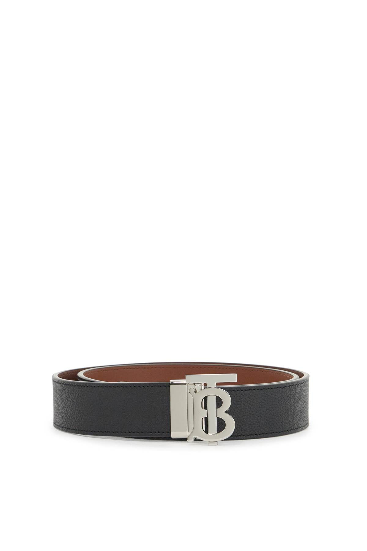 Burberry Reversible TB Monogram Leather Belt image 0