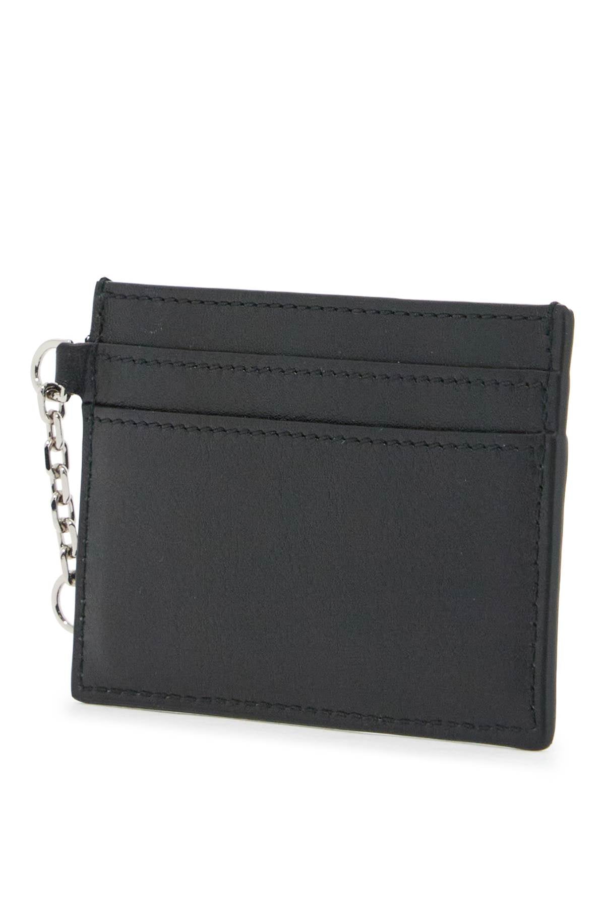 Alexander McQueen Leather Card Holder with Chain Detail image 2