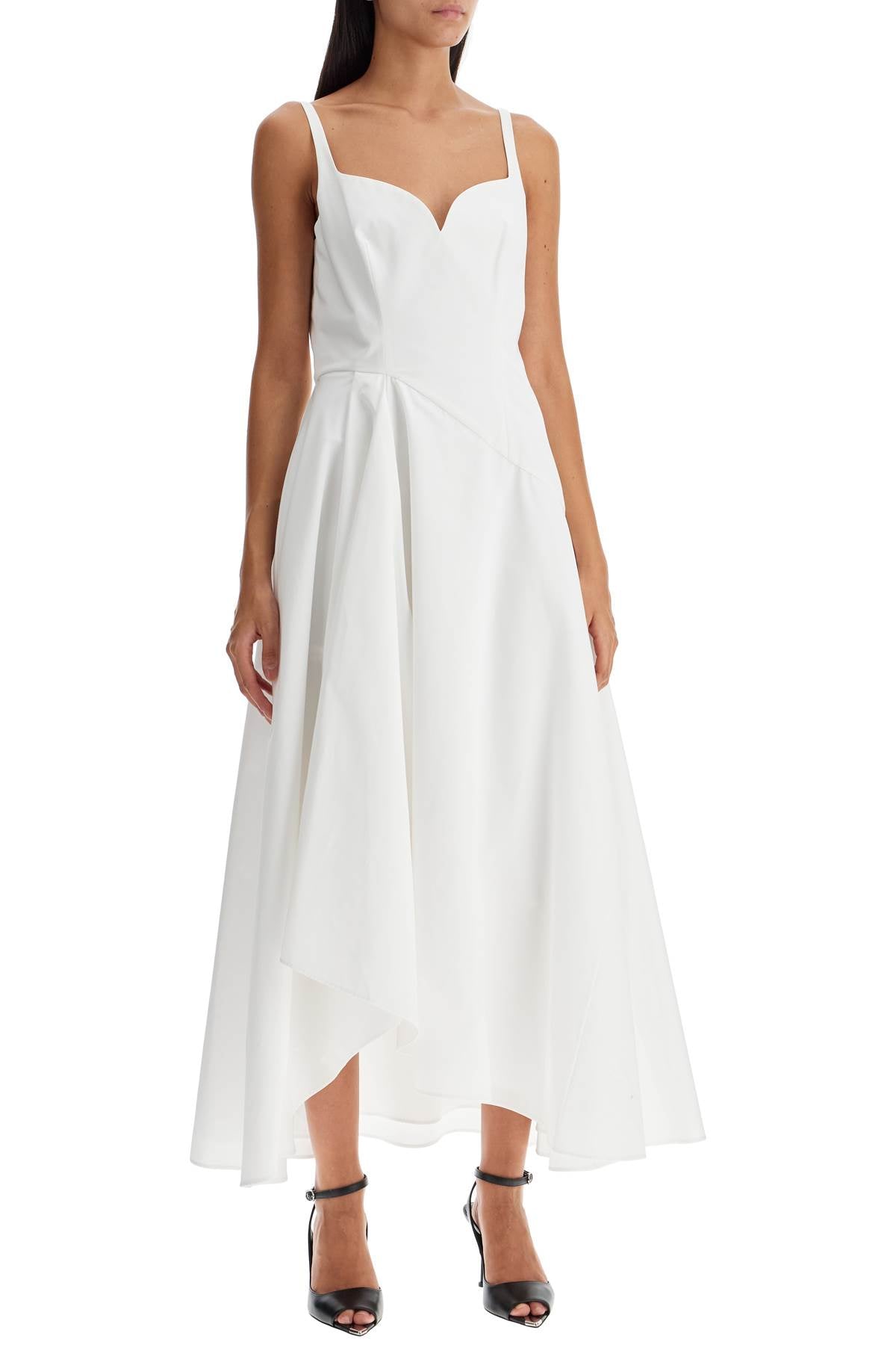 Alexander Mcqueen midi dress with sweetheart neckline image 1