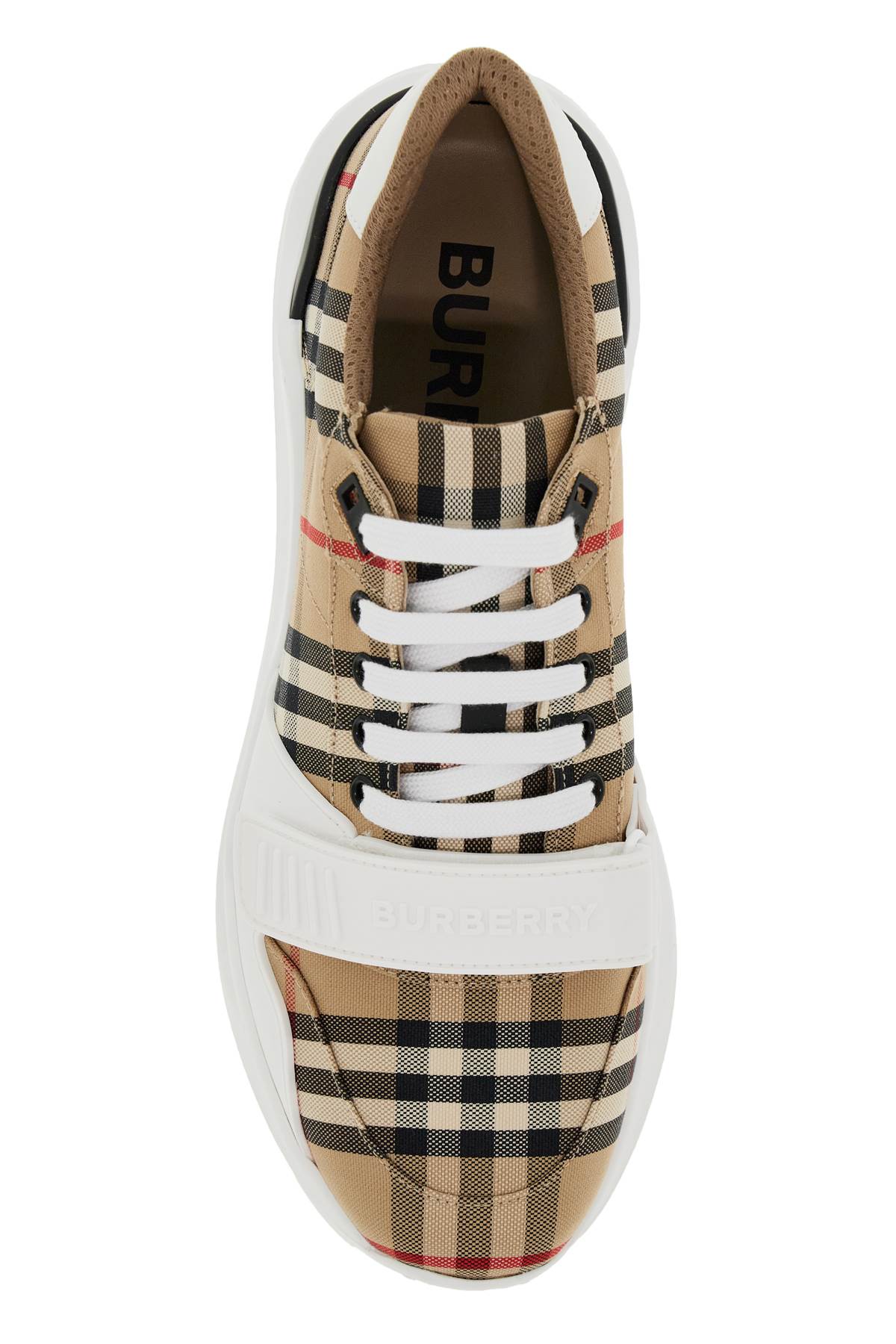 Burberry check fabric sneakers image 1