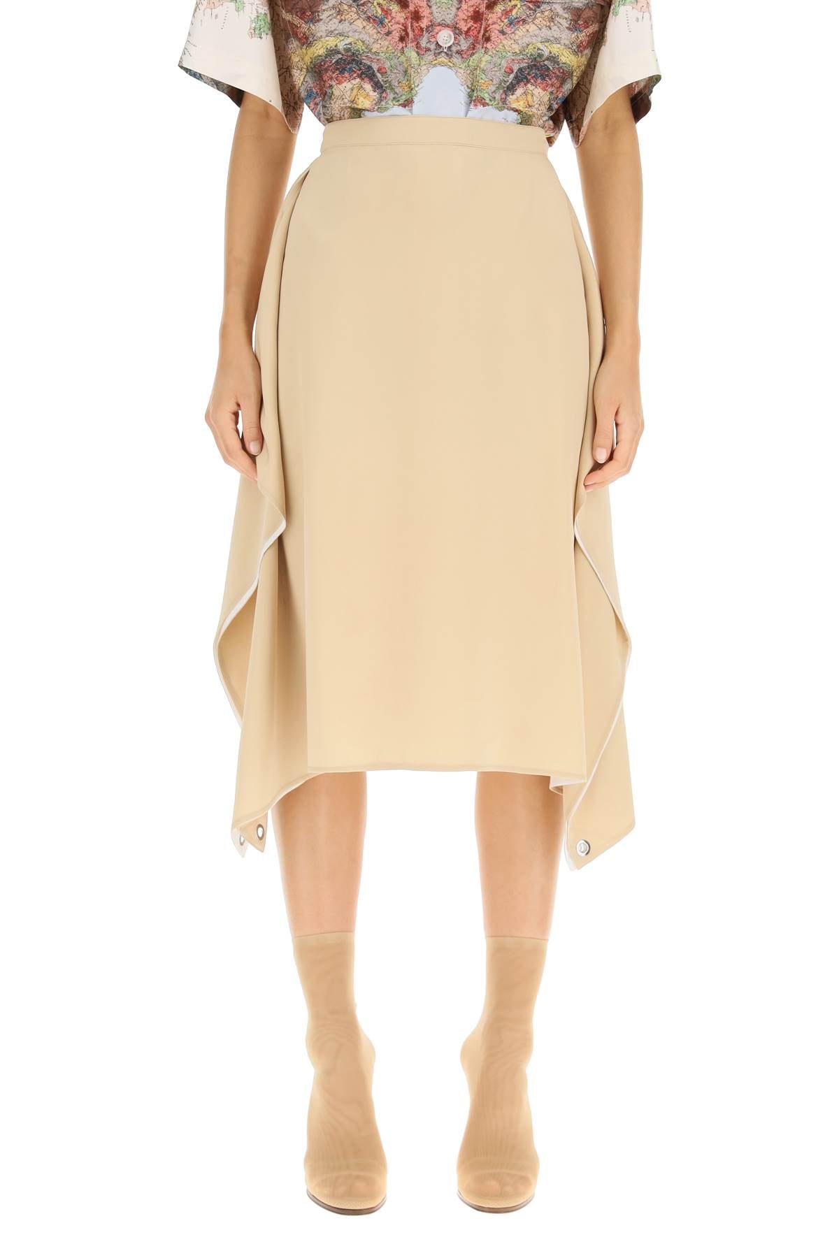 Burberry 'thea' silk midi skirt image 1