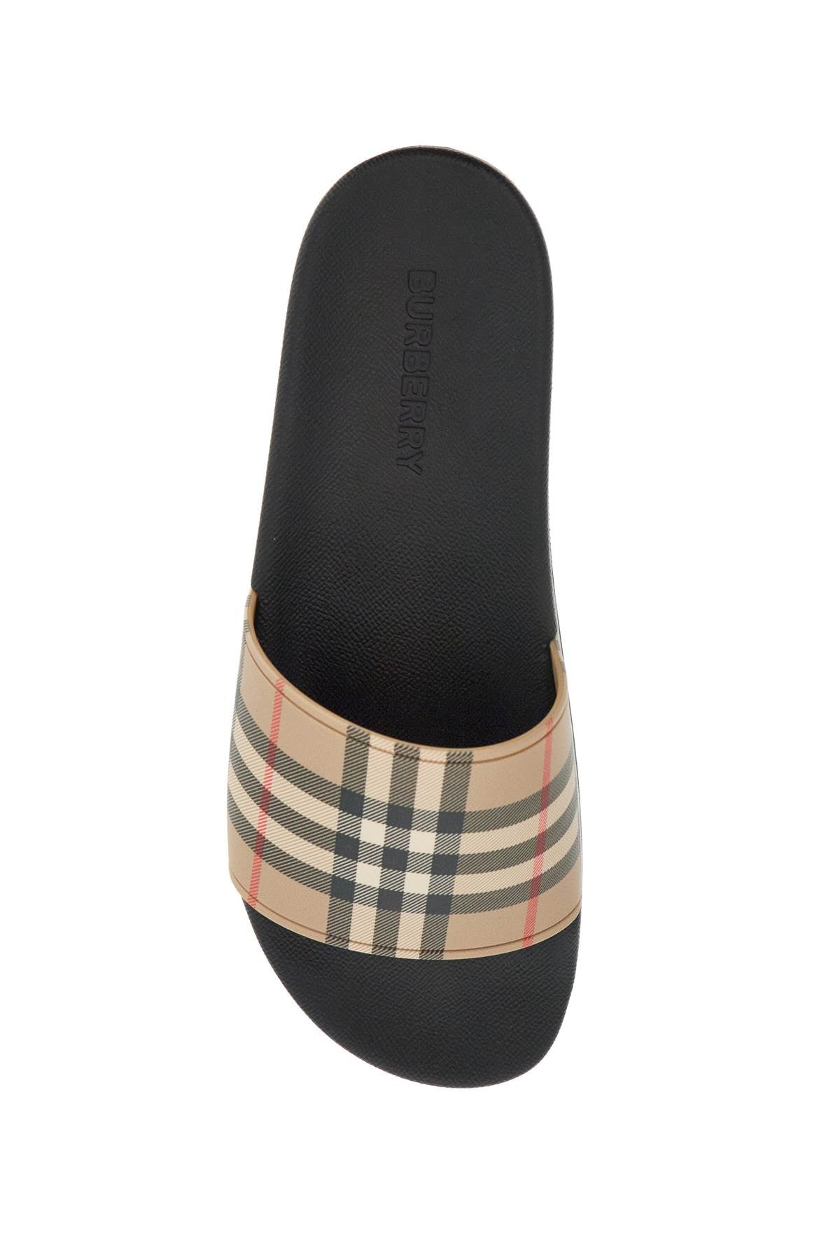 Burberry Tartan Print Rubber Slides image 1