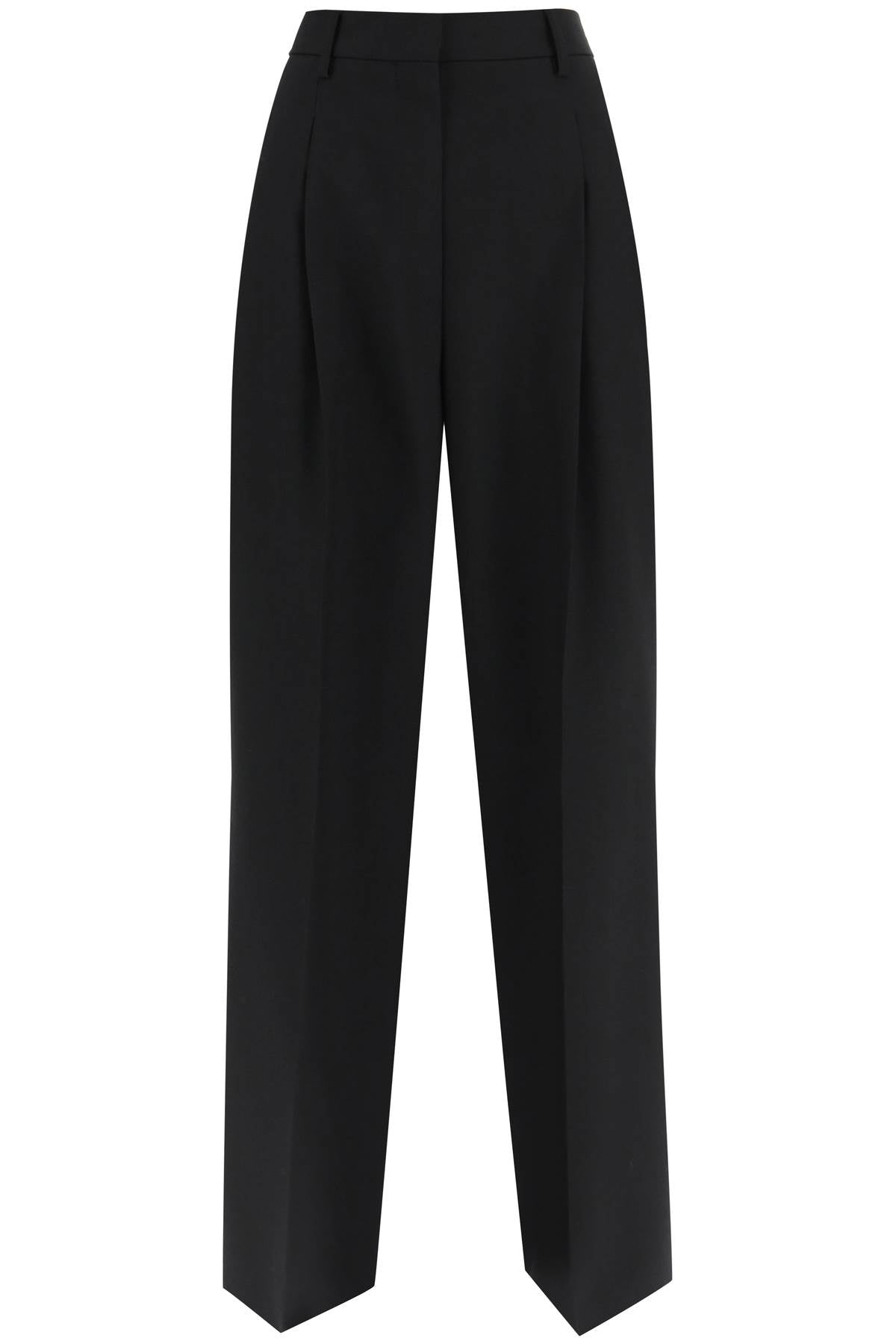 Burberry Women's High-Waisted Wide Leg Wool Pants image 0