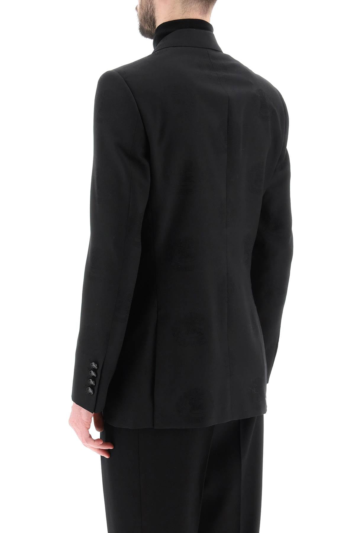 Burberry tuxedo jacket with jacquard details image 2