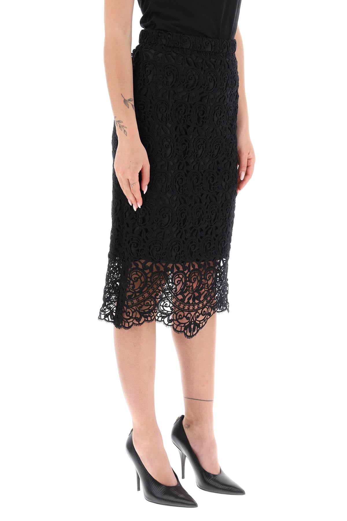 Burberry macrame lace pencil skirt image 1