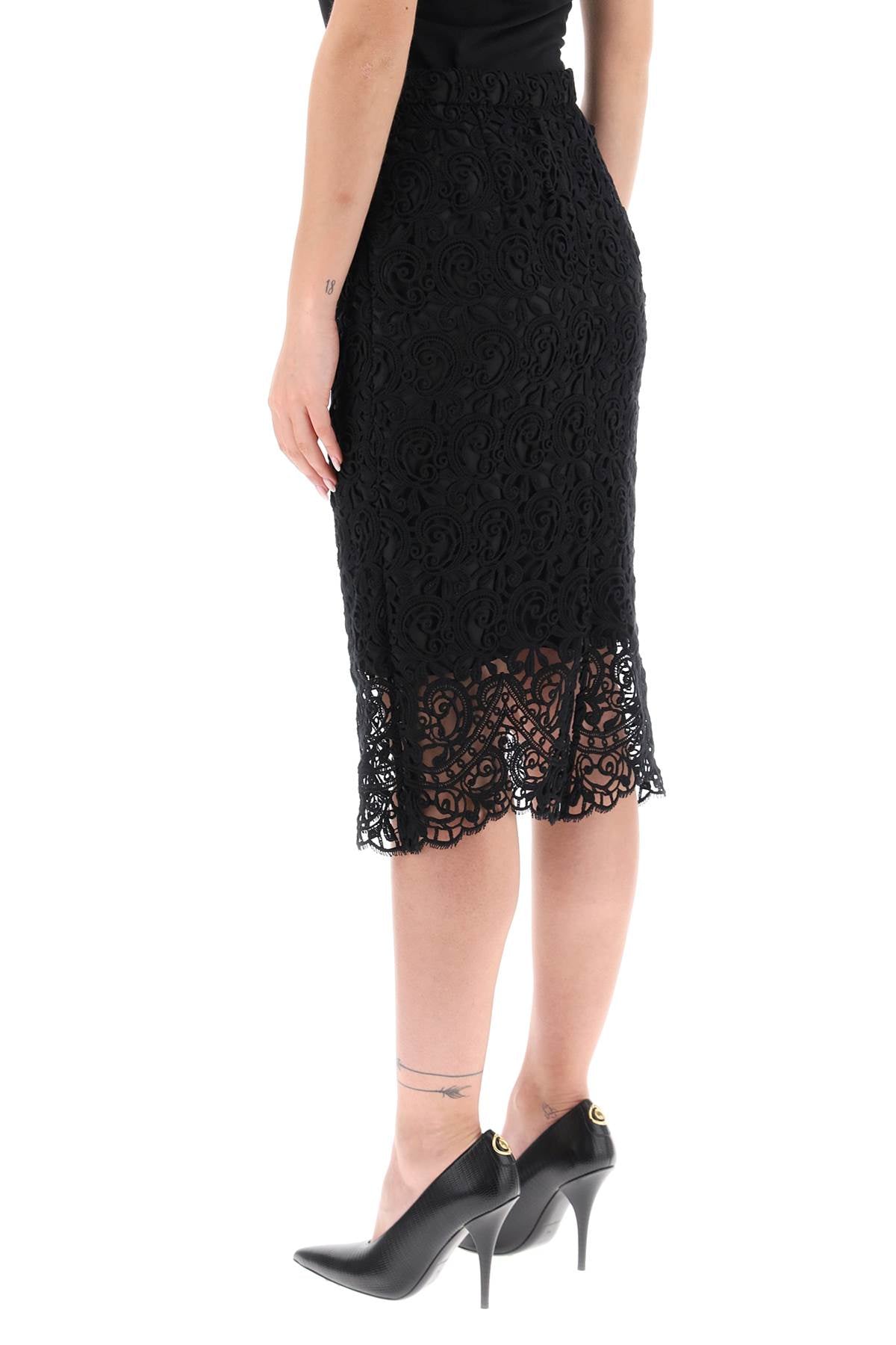 Burberry macrame lace pencil skirt image 2