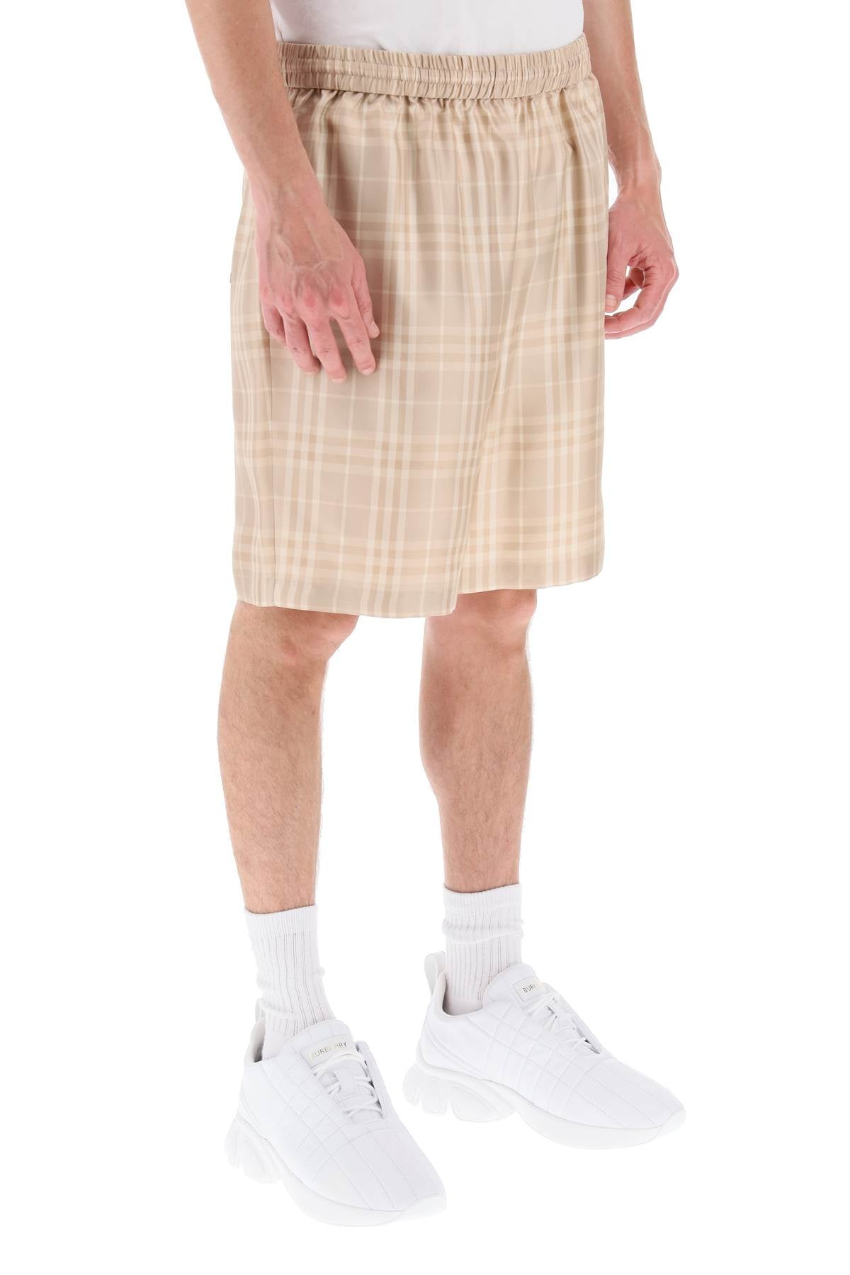 Burberry tartan silk shorts image 1