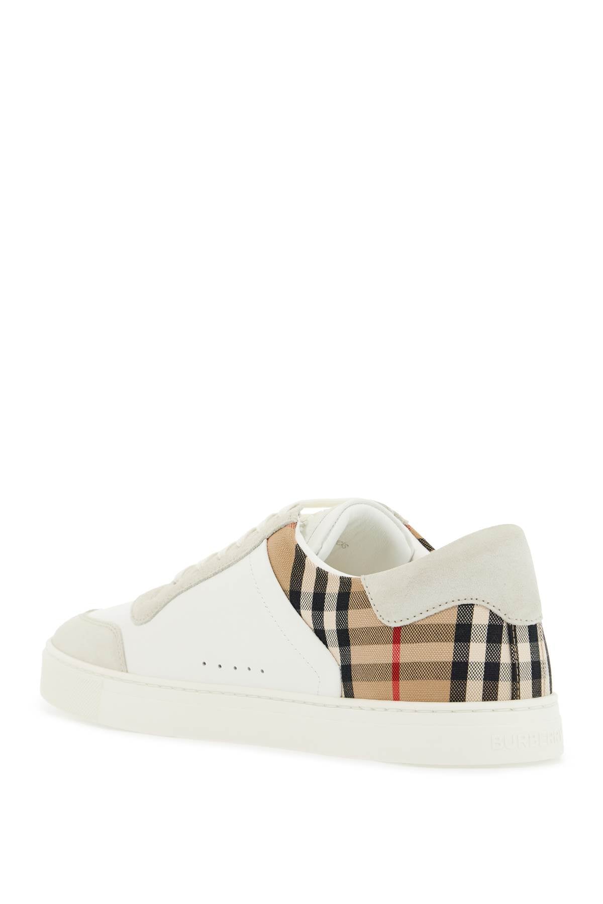 Burberry Check Leather Sneakers: Smooth Leather & Suede image 2