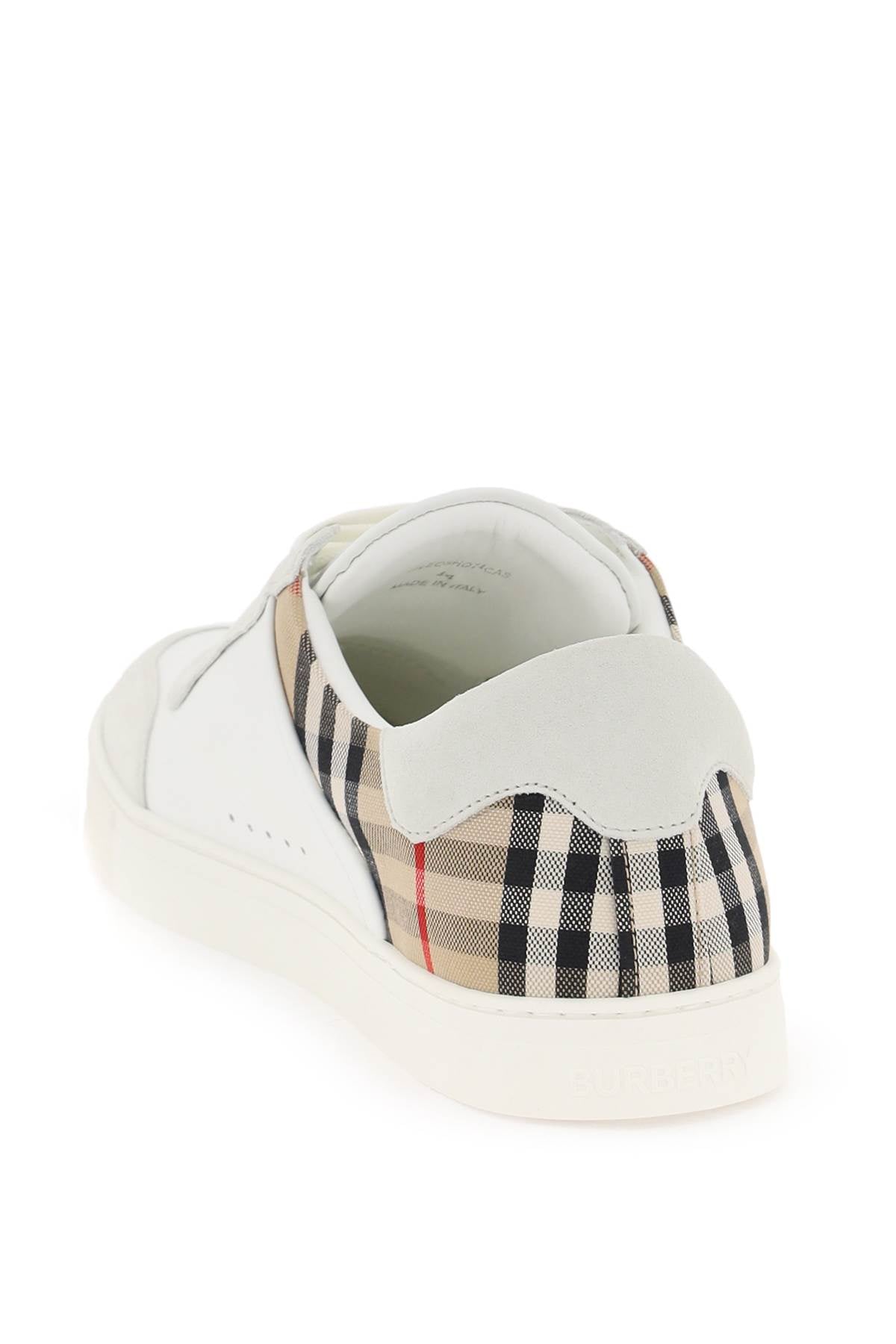 Burberry Check Leather Sneakers: Iconic Check Pattern, Smooth Leather image 2