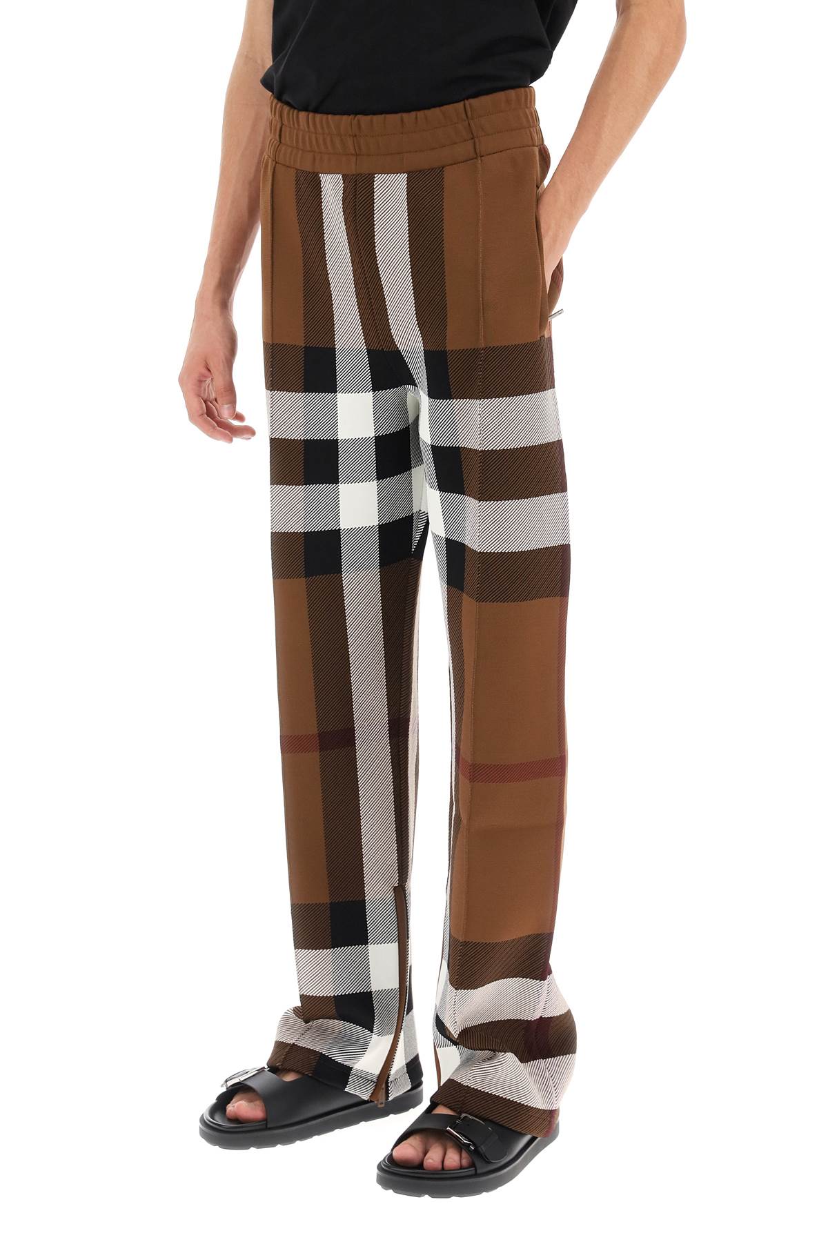 Burberry check track pants image 3