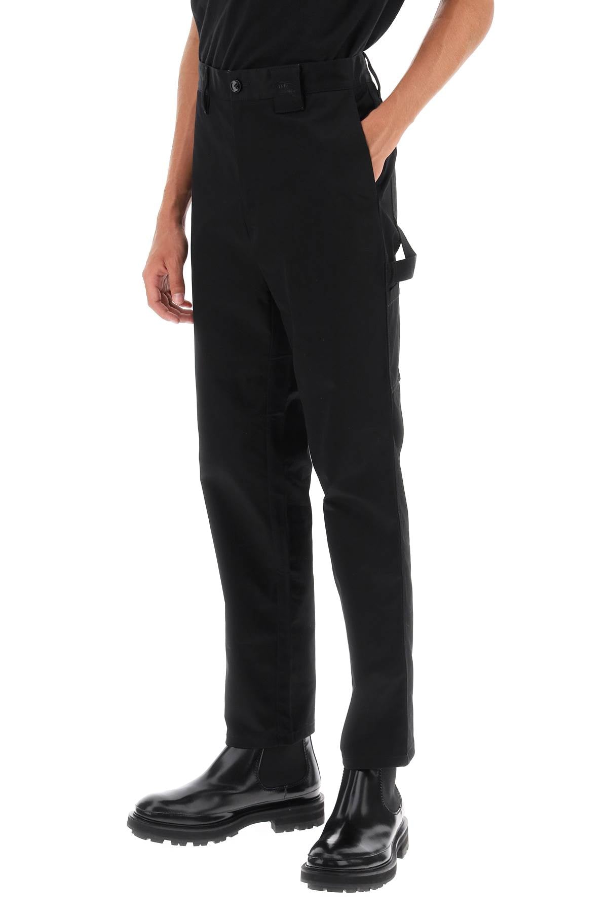 Burberry 'denton' cotton cargo pants image 3