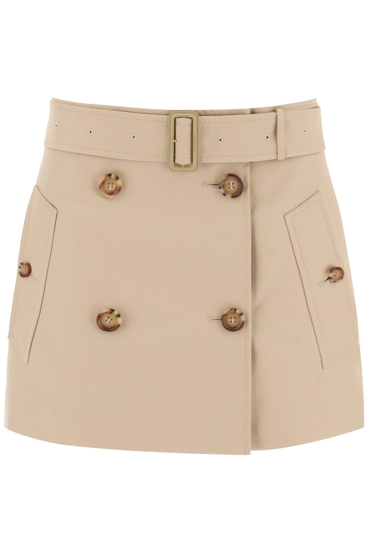 Burberry gabardine mini trench skirt image 0