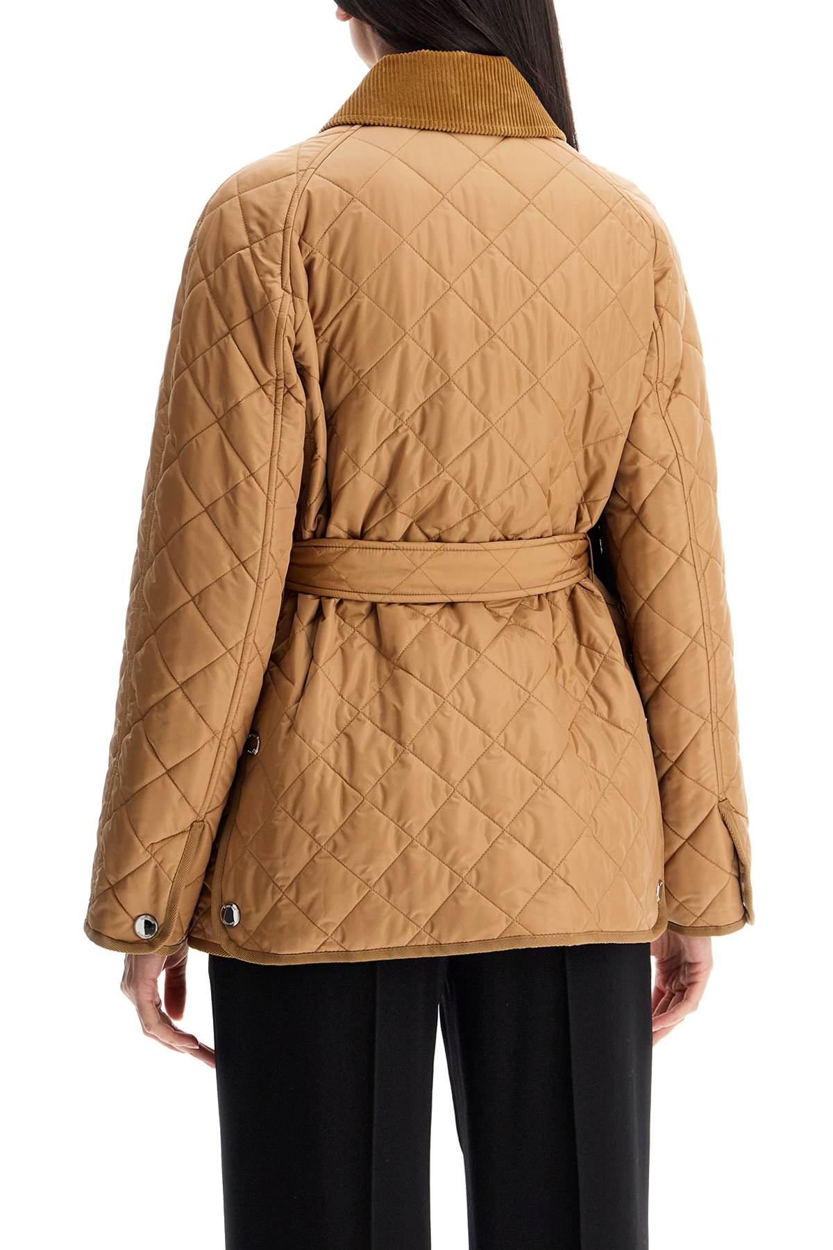 Burberry quilted jacket with belt pen image 2