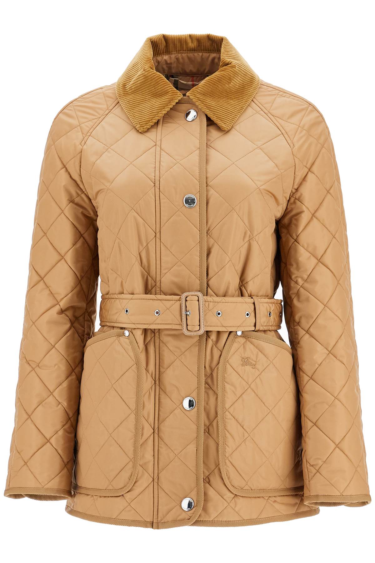 Burberry quilted jacket with belt pen image 0