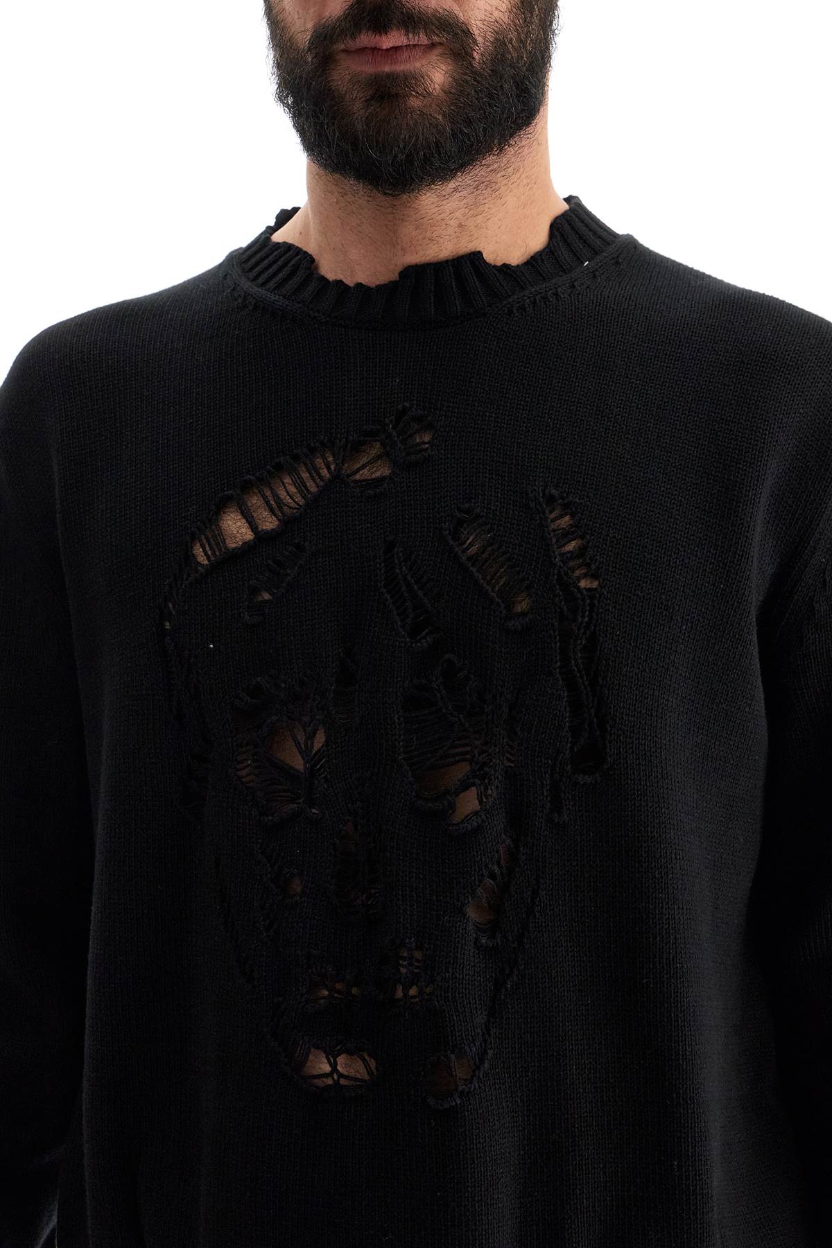 Alexander McQueen Distressed Skull Print Pullover image 3