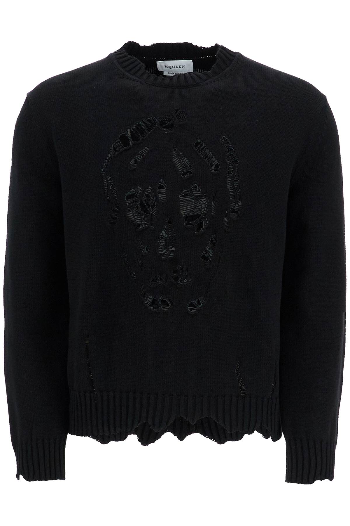 Alexander McQueen Distressed Skull Print Pullover image 0