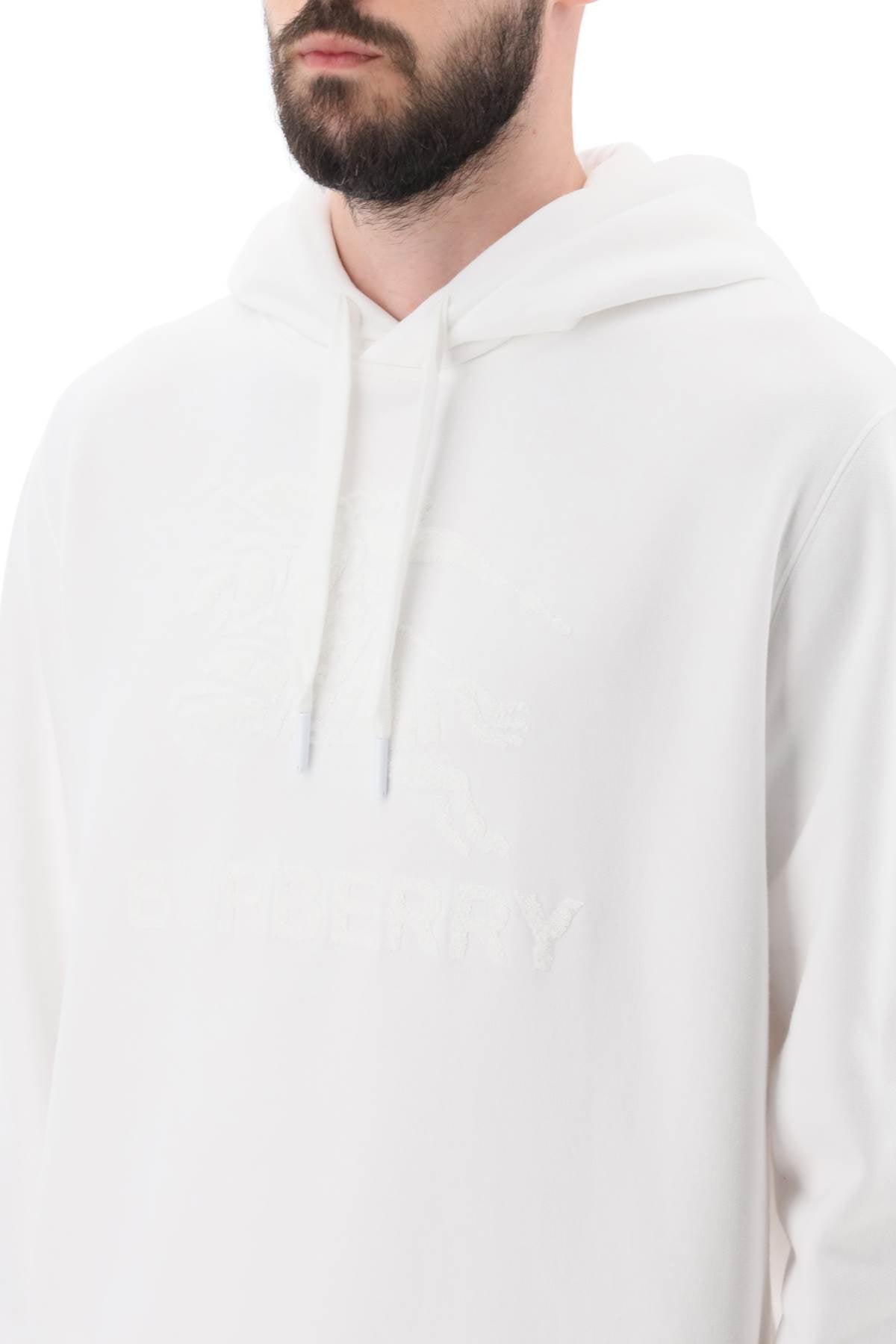 Burberry 'raynerbridge' hoodie with ekd logo in terry cloth image 3