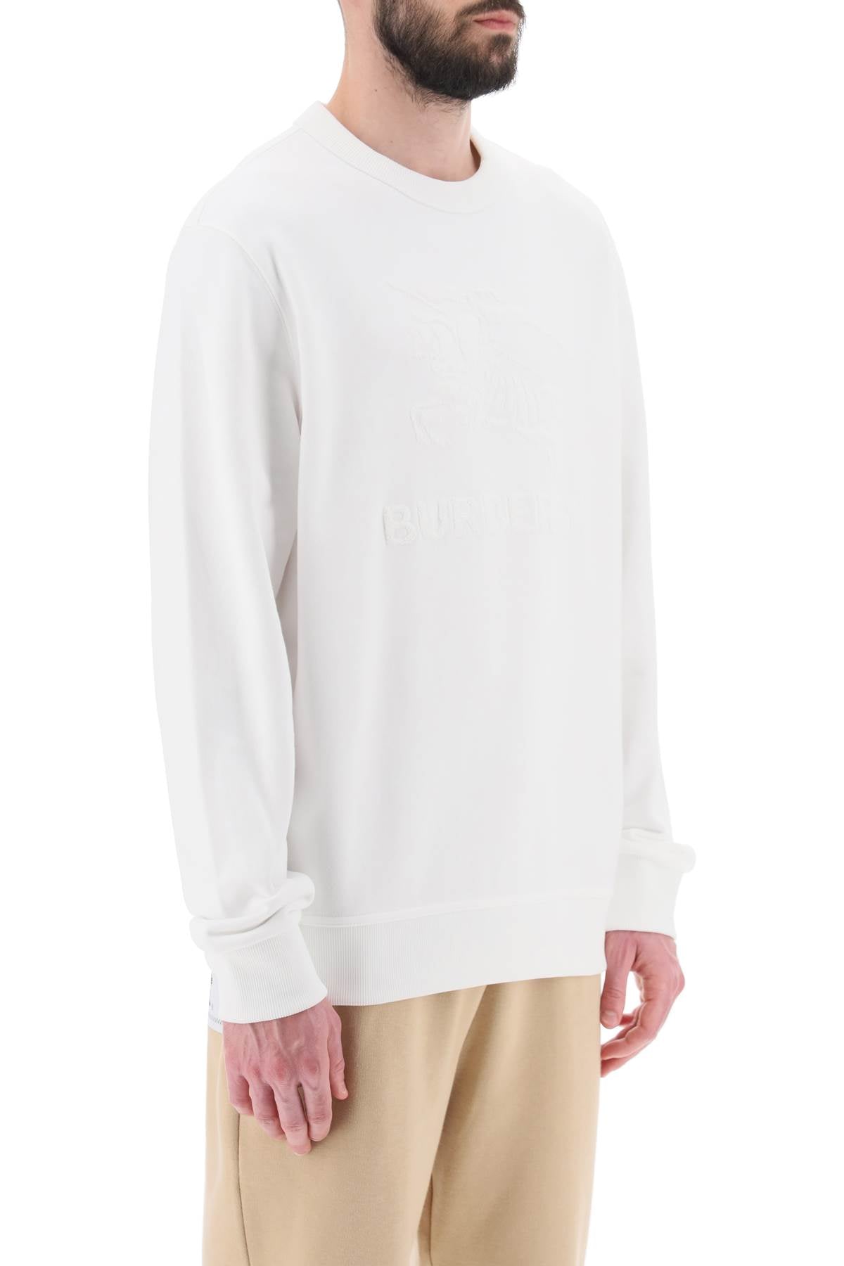 Burberry 'rayner' crew-neck sweatshirt with equestrian knight image 1