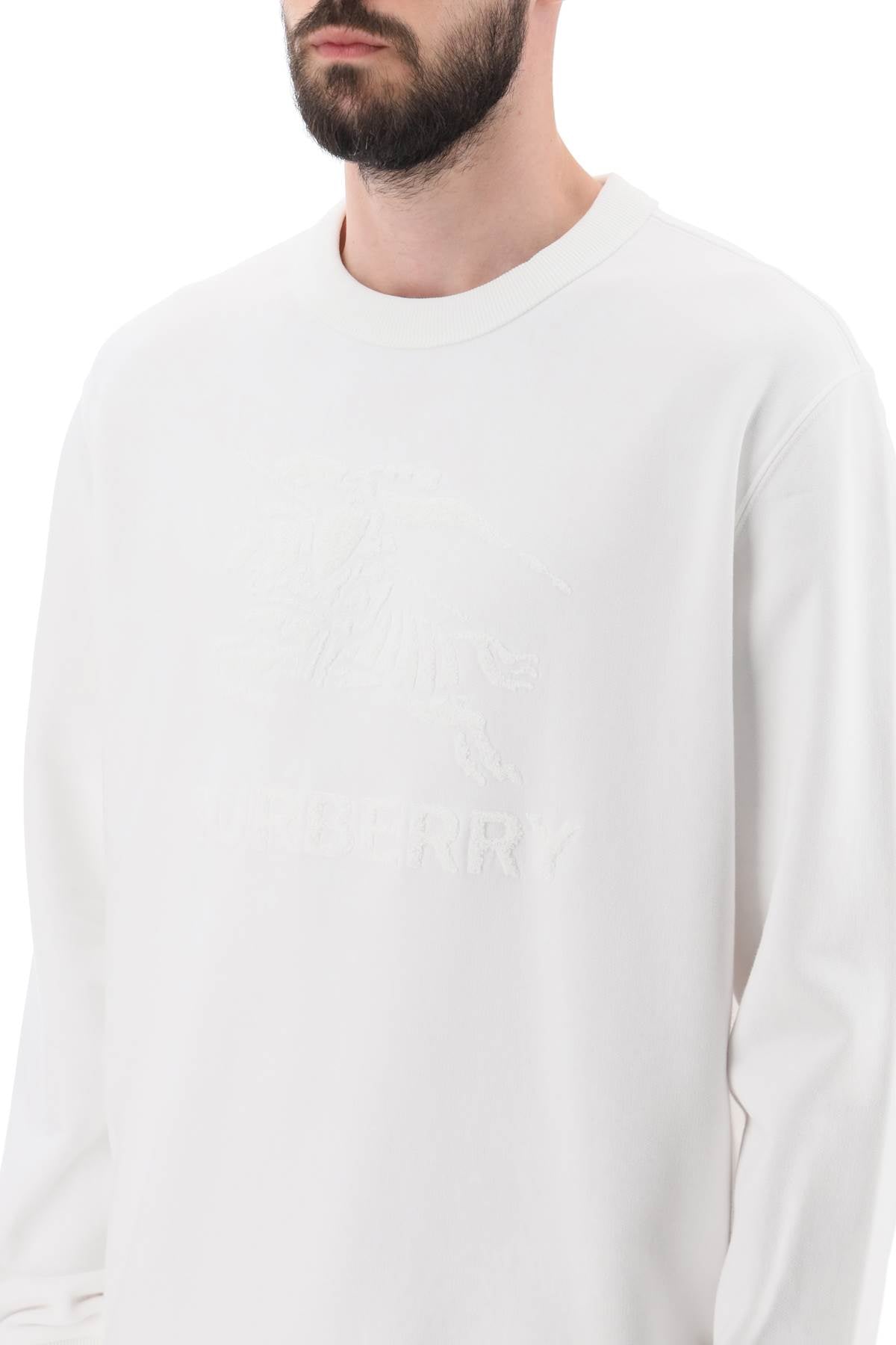 Burberry 'rayner' crew-neck sweatshirt with equestrian knight image 3