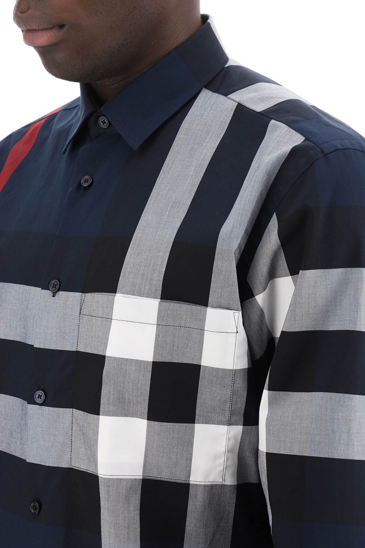 Burberry Long Sleeve Summerton Shirt: Oversized Check Print, Slim Fit image 3