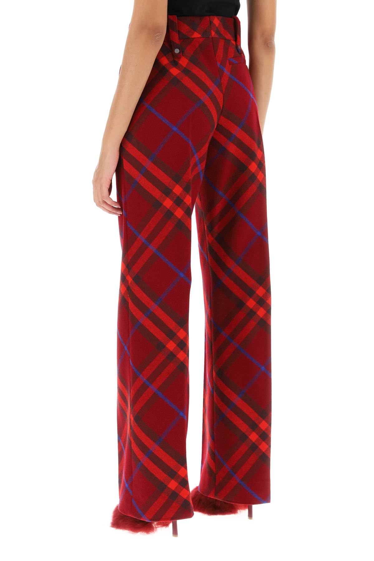 burberry check wool pants image 2