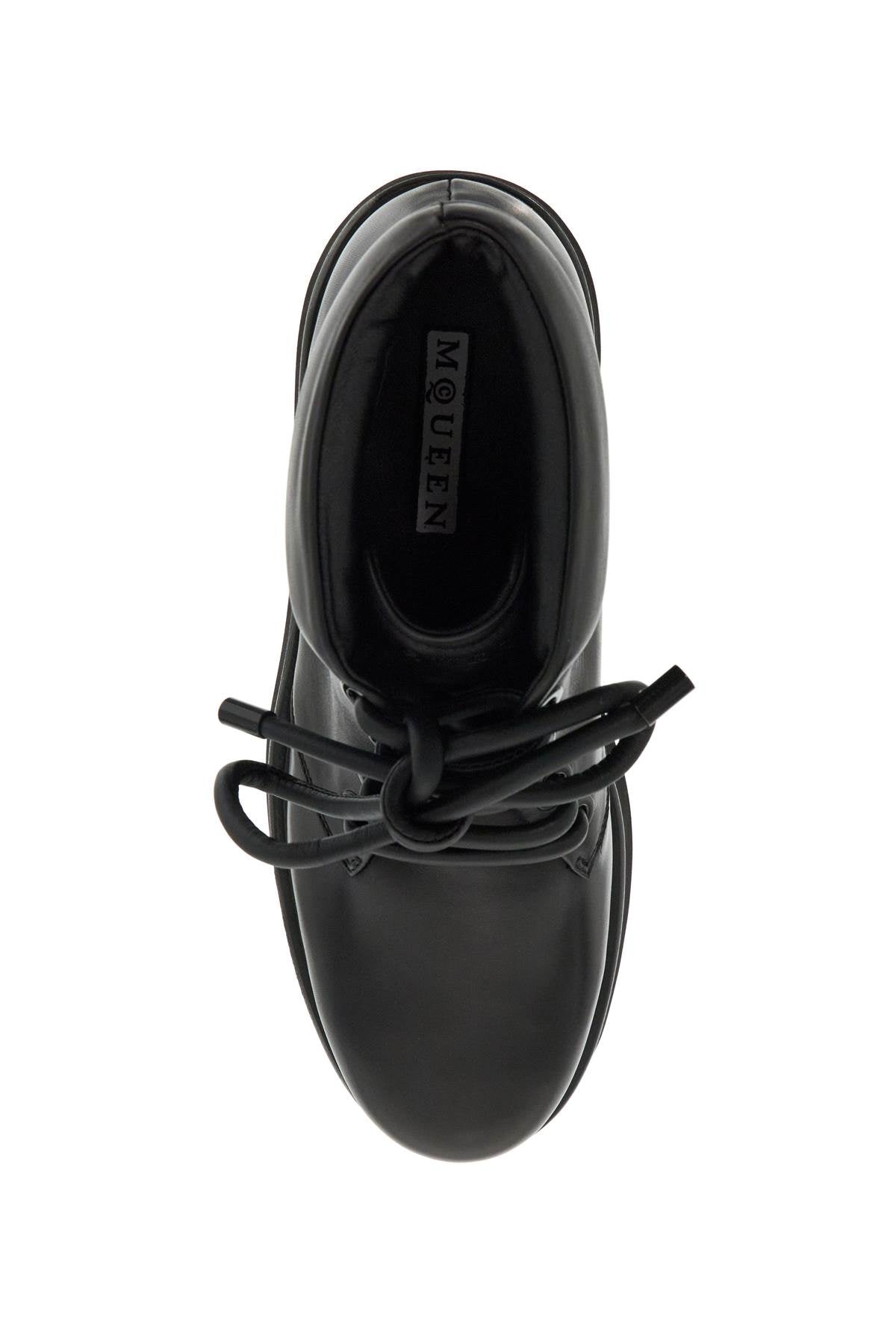 Alexander McQueen Laced Leather Sofa Platform Sneakers image 1