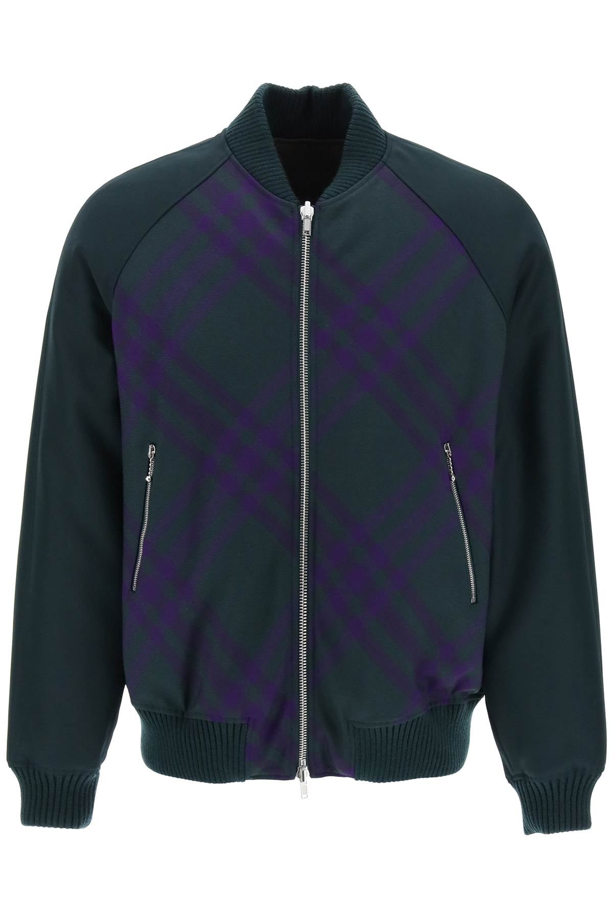 Burberry check reversible bomber jacket image 0