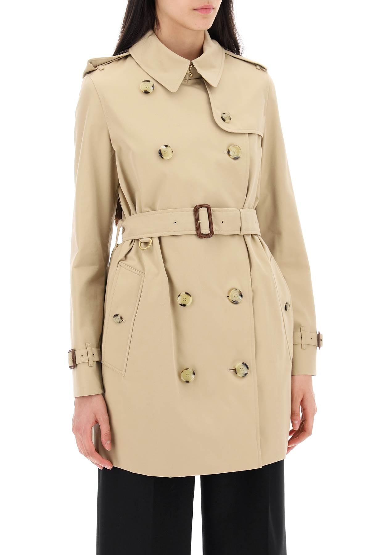 Burberry short kensington heritage trench coat image 1