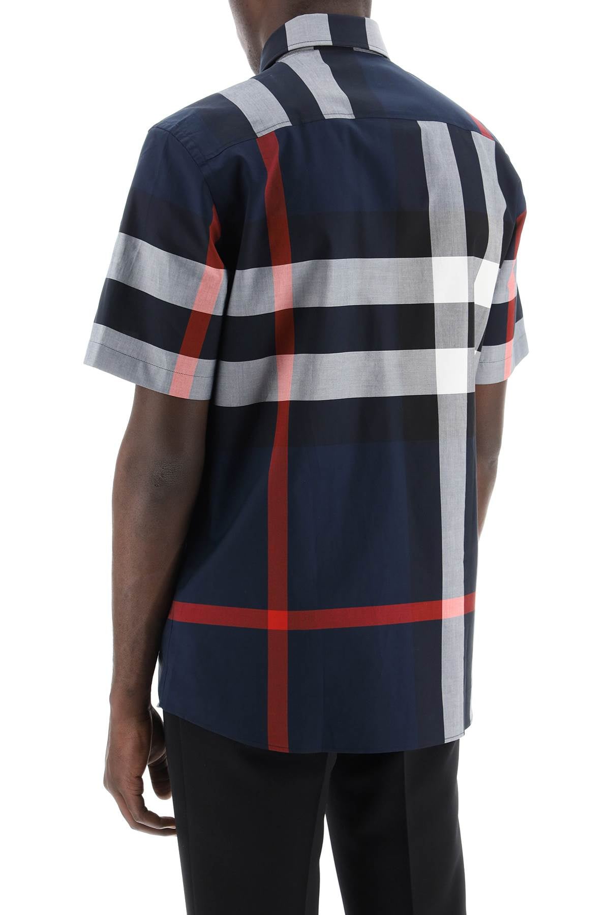 Burberry Men's Short Sleeve Summerton Shirt - Organic Cotton Poplin image 2