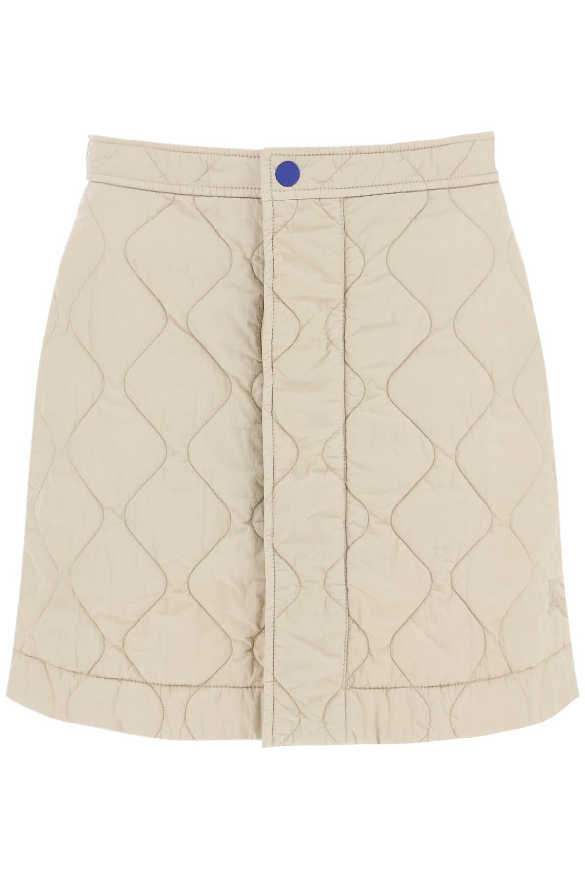 Burberry Quilted Mini Skirt with EKD Embroidery image 0