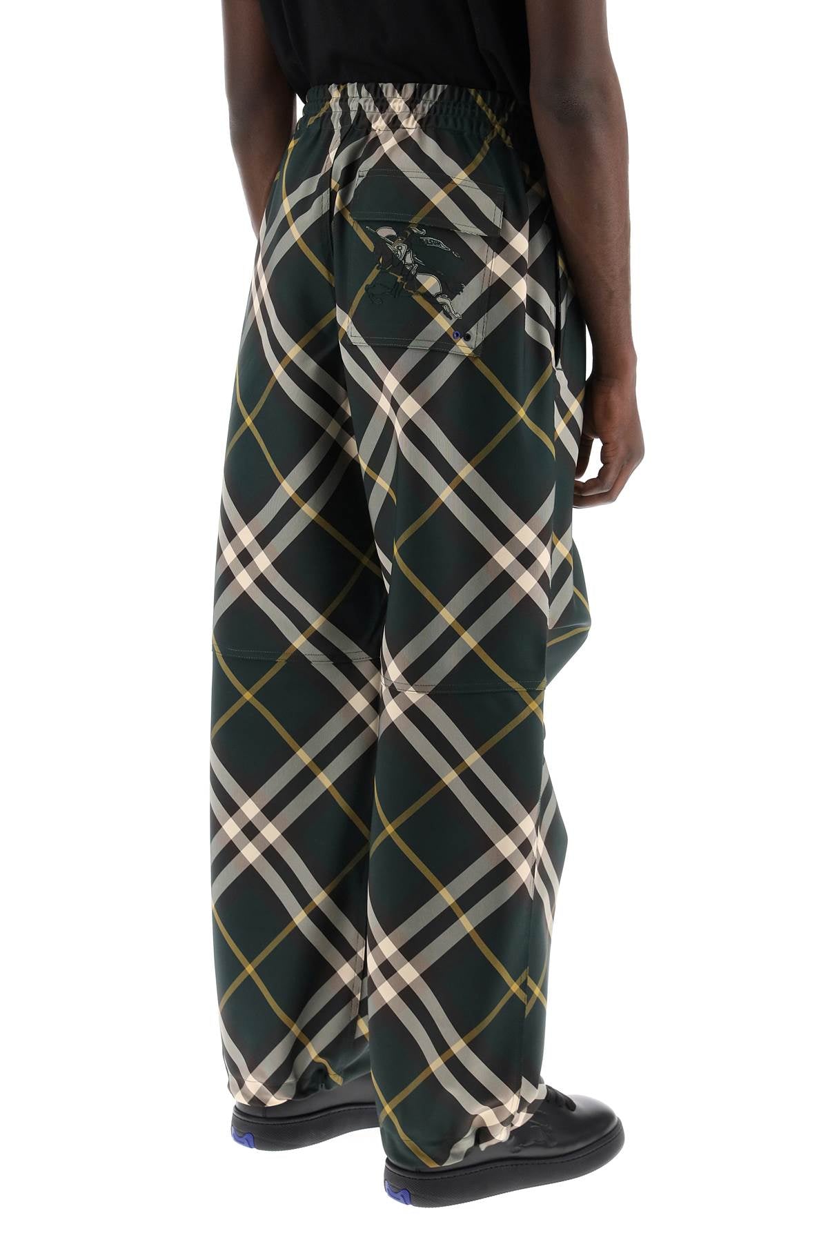 Burberry Check Technical Twill Straight Leg Pants image 3