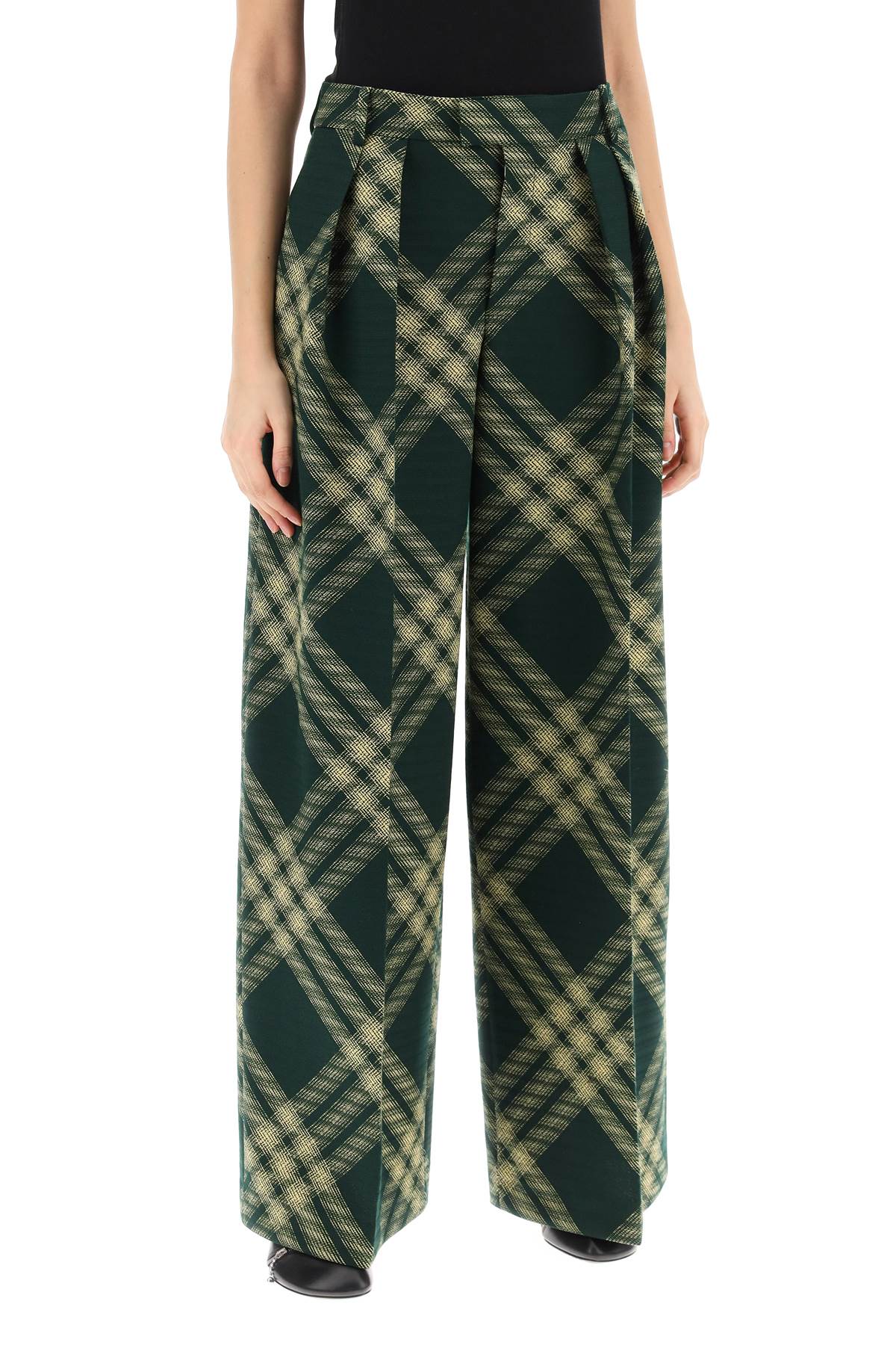 Burberry check palazzo pants image 1