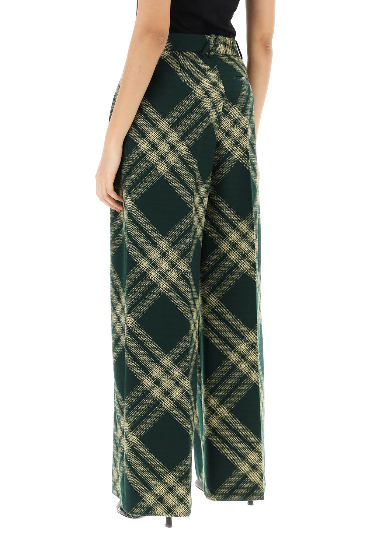 Burberry check palazzo pants image 2