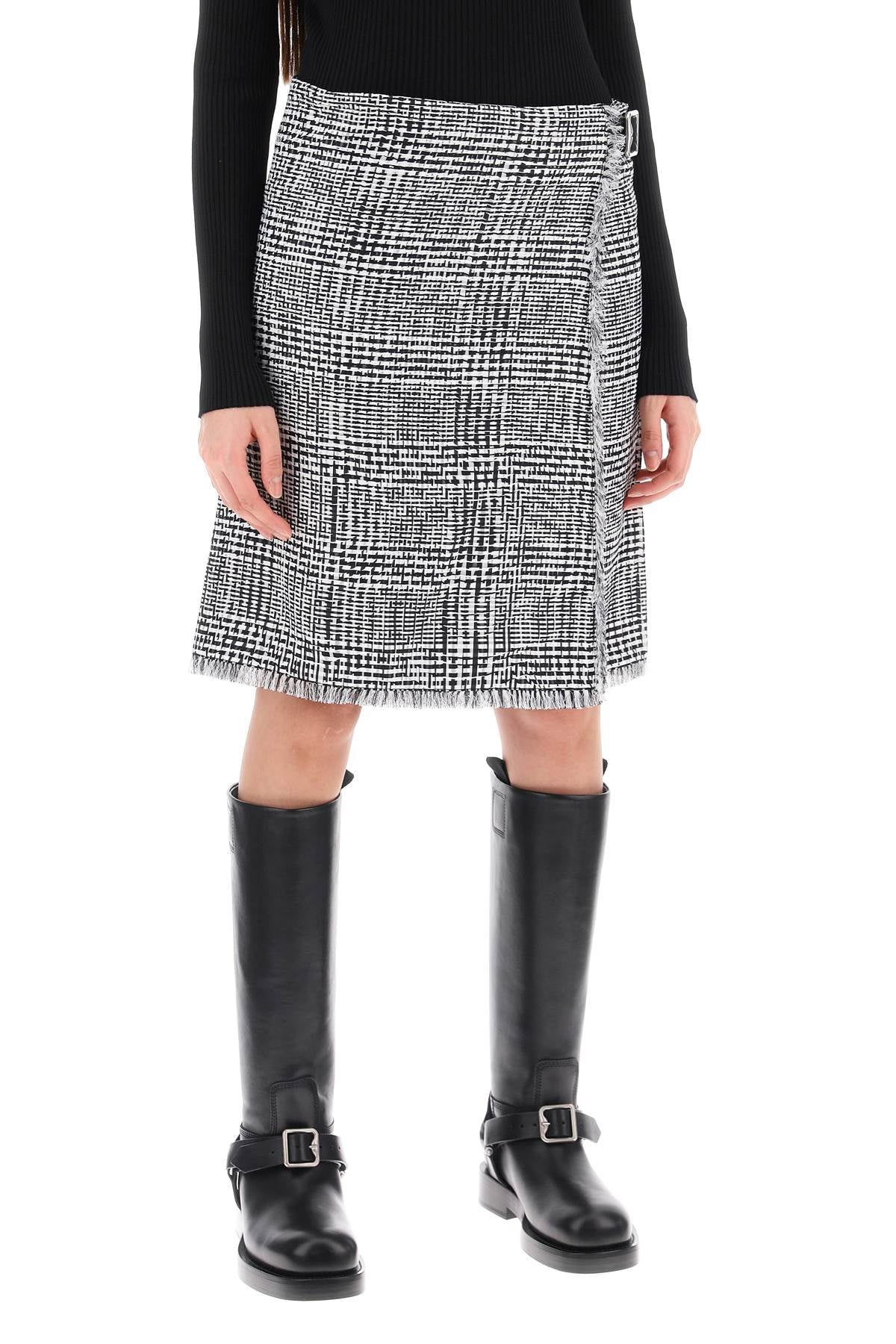 Burberry Houndstooth Plaid Kilt image 1